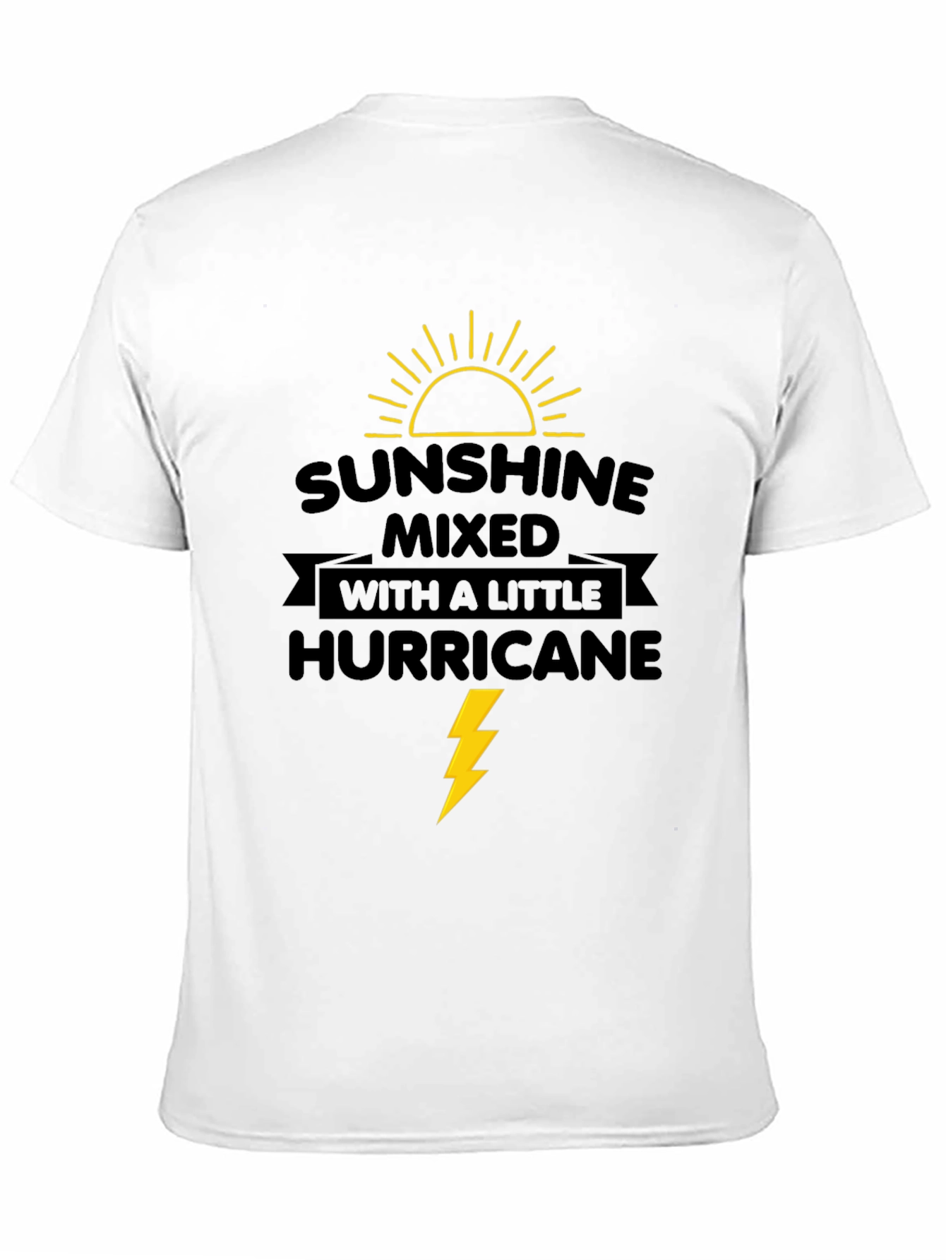 Sunshine Hurricane Graphic T-Shirt - Mens Black Tee