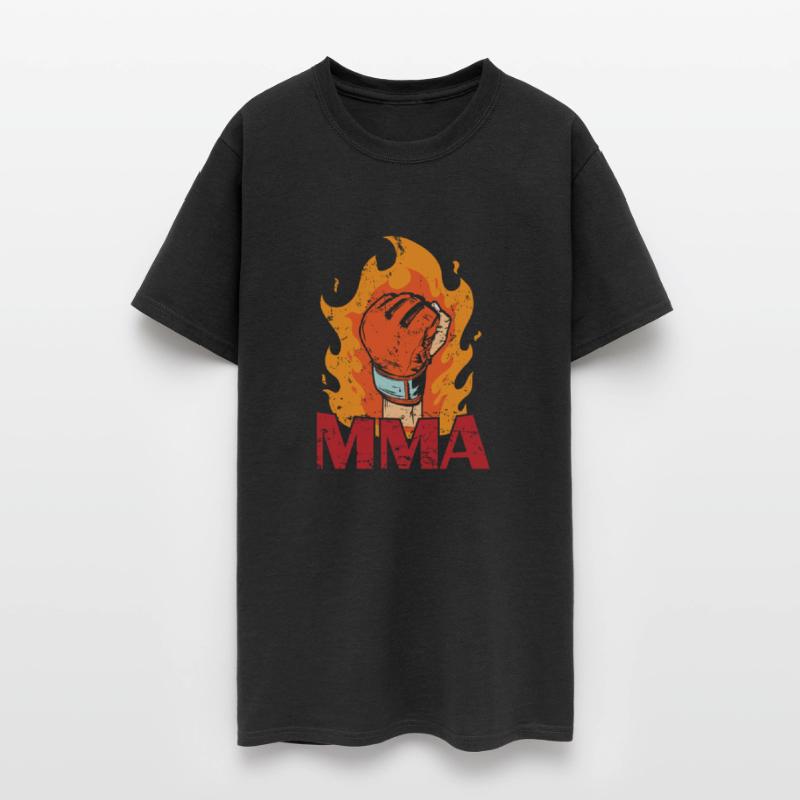 MMA burning Boxing Glove with Fire