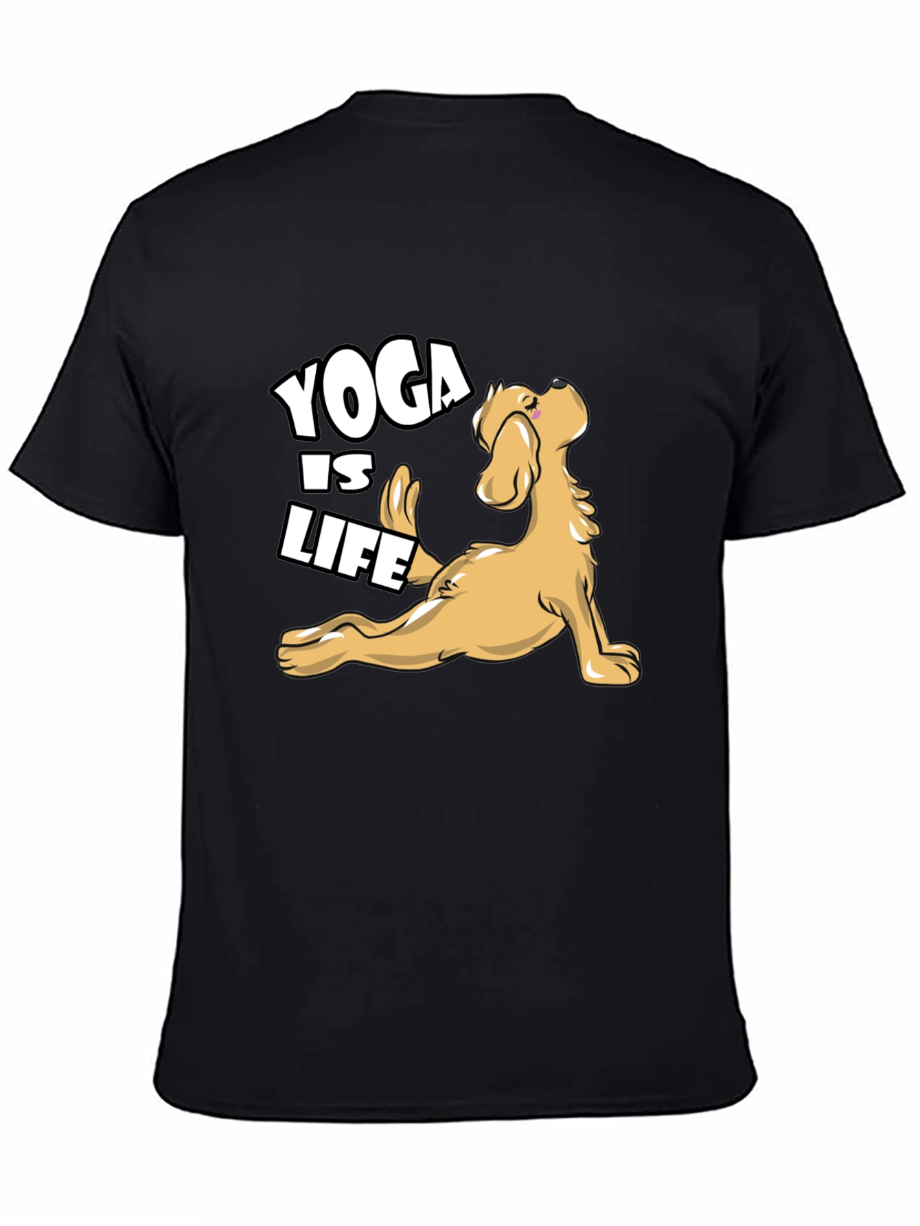 Yoga is Life Dog Graphic T-Shirt