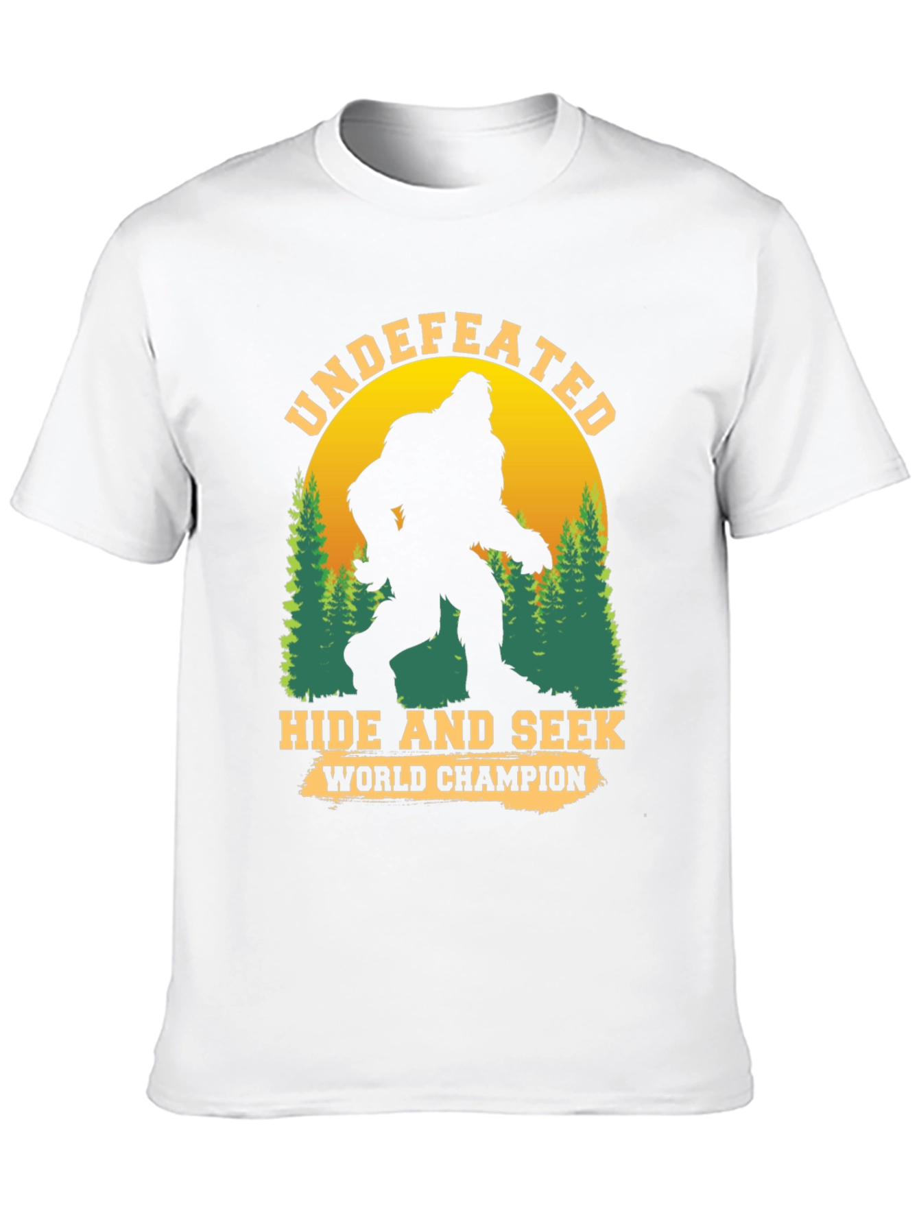Undefeated Hide and Seek World Champion Bigfoot T-Shirt