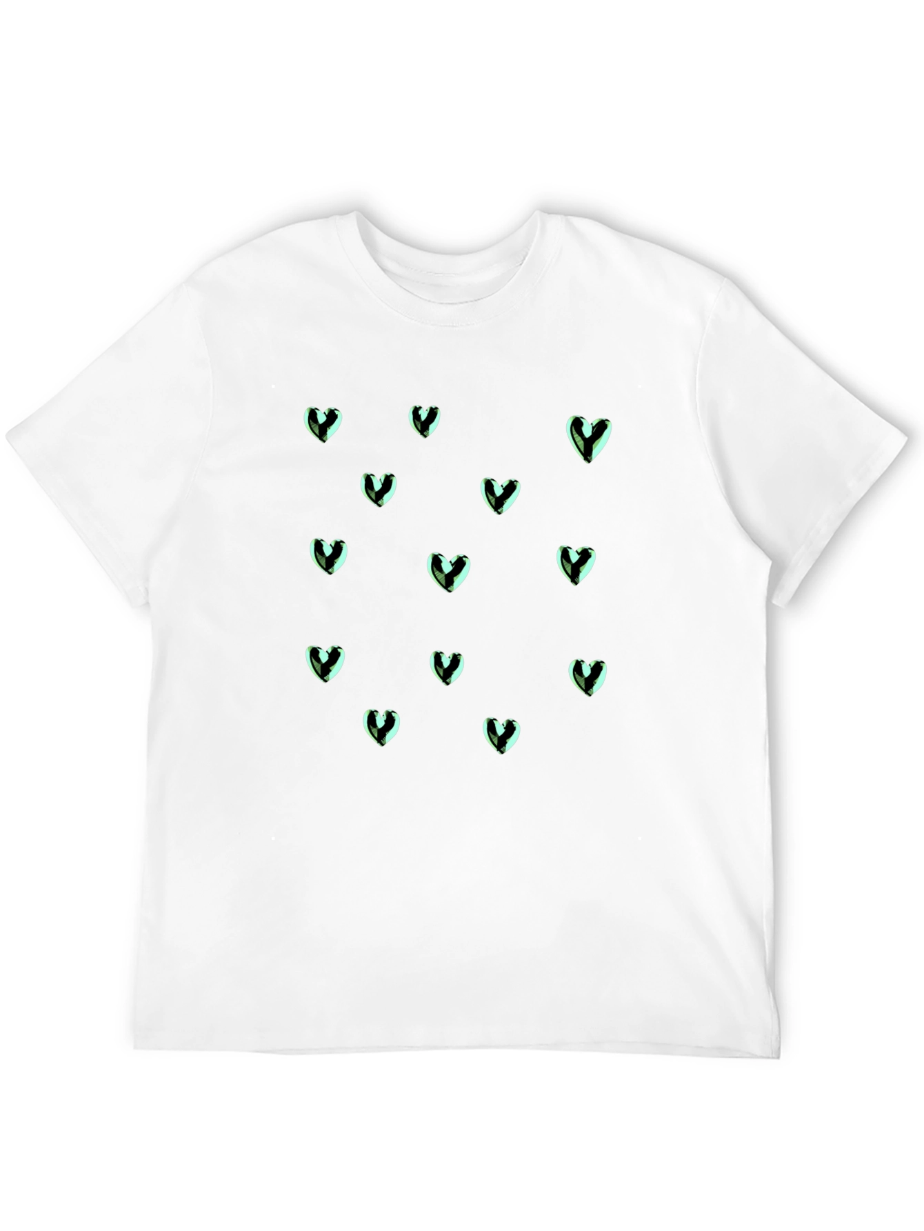 Heart Pattern T-Shirt - Stylish & Comfortable