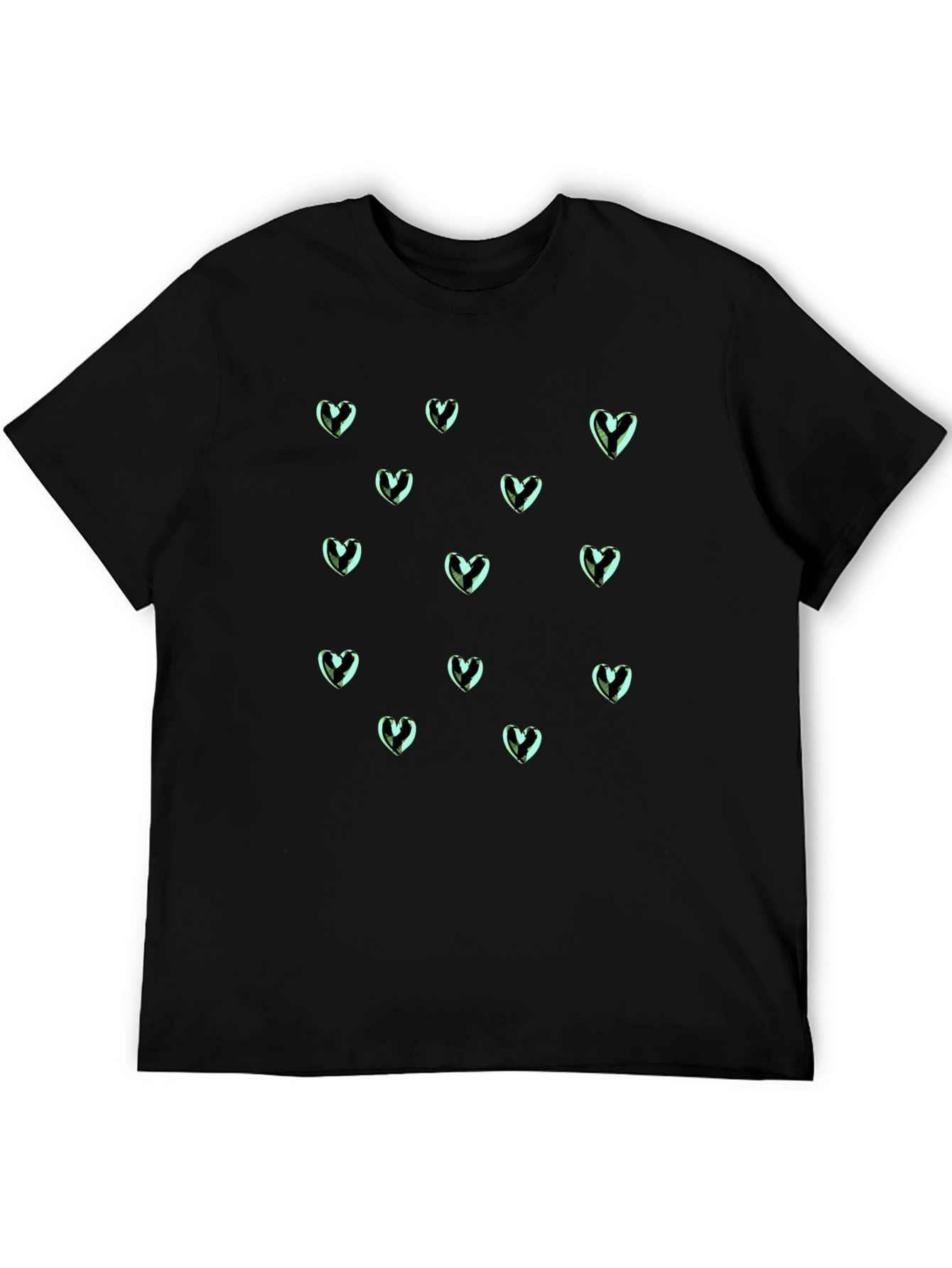 Heart Pattern T-Shirt - Stylish & Comfortable