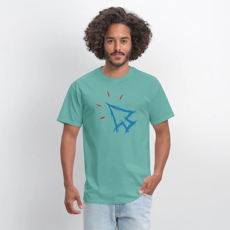 Mouse pointer cursor symbol, arrow, hand drawn.