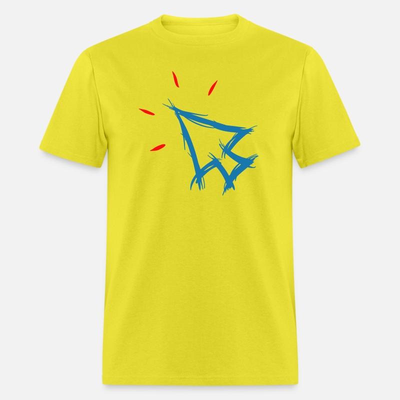 Mouse pointer cursor symbol, arrow, hand drawn.