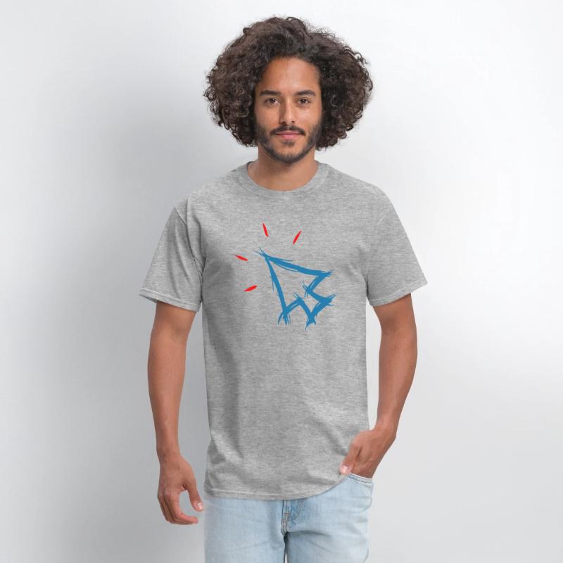 Mouse pointer cursor symbol, arrow, hand drawn.