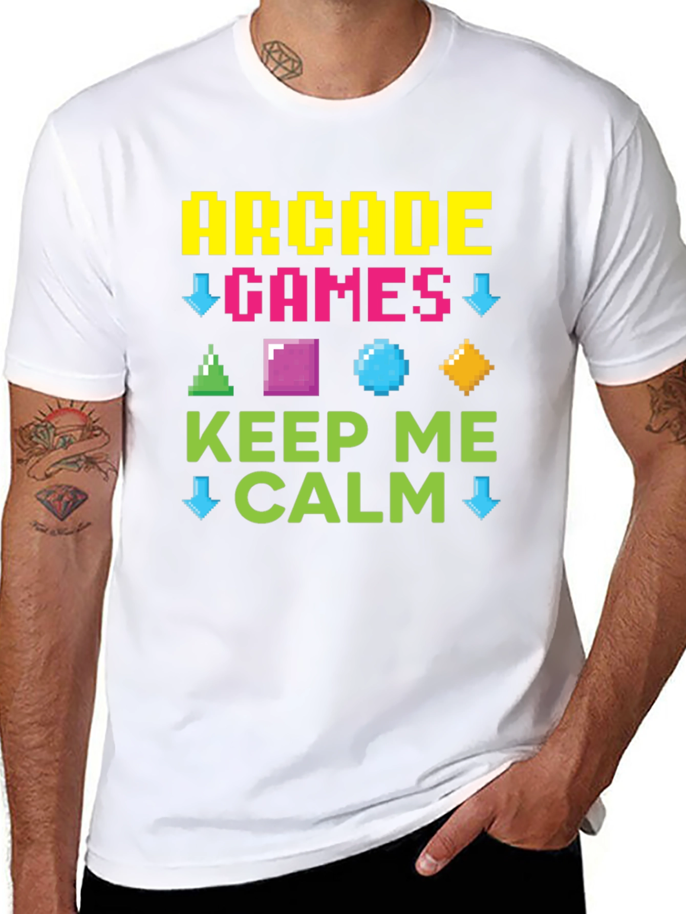 Arcade Games Keep Me Calm Graphic Tee