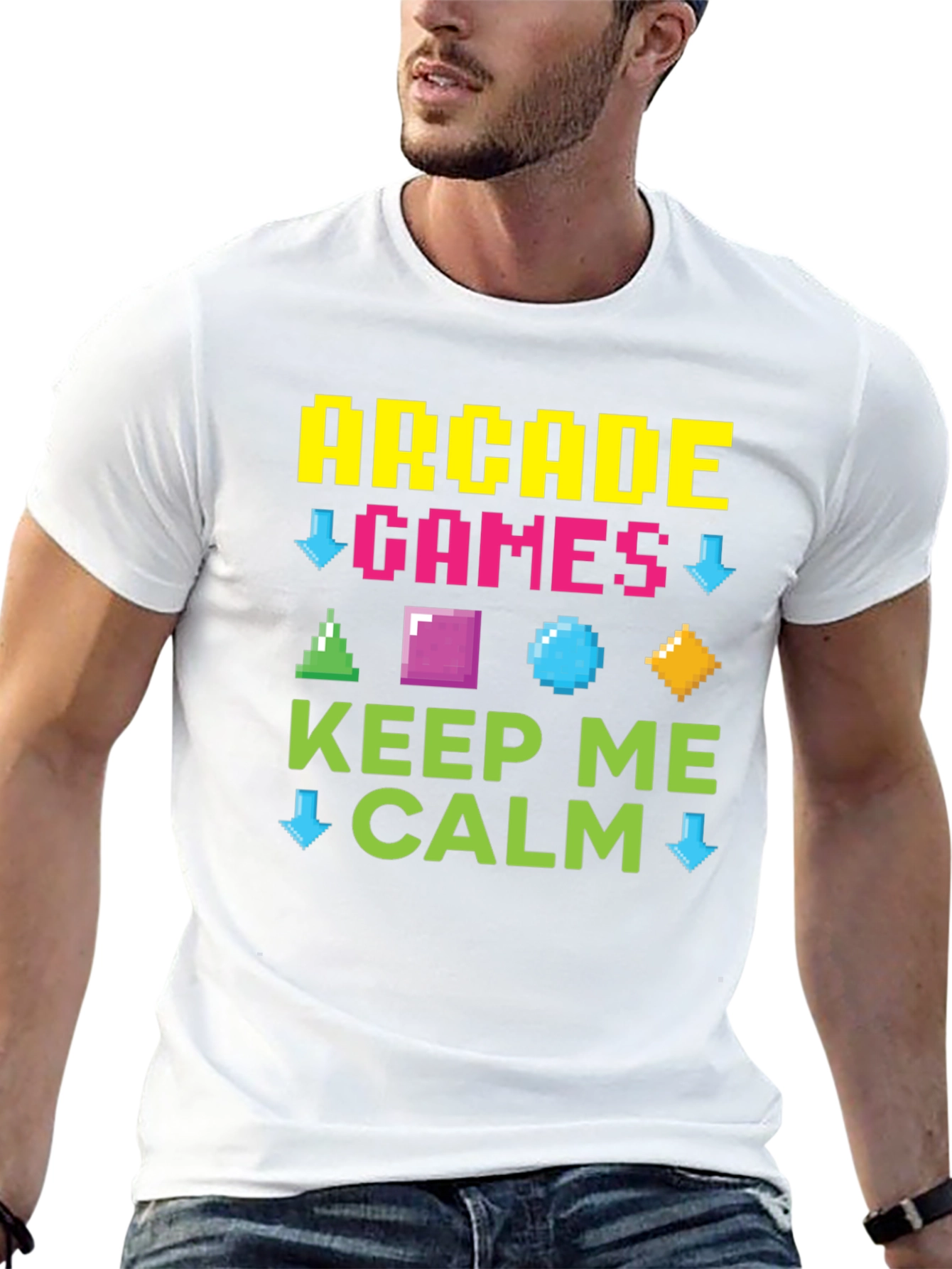 Arcade Games Keep Me Calm Graphic Tee