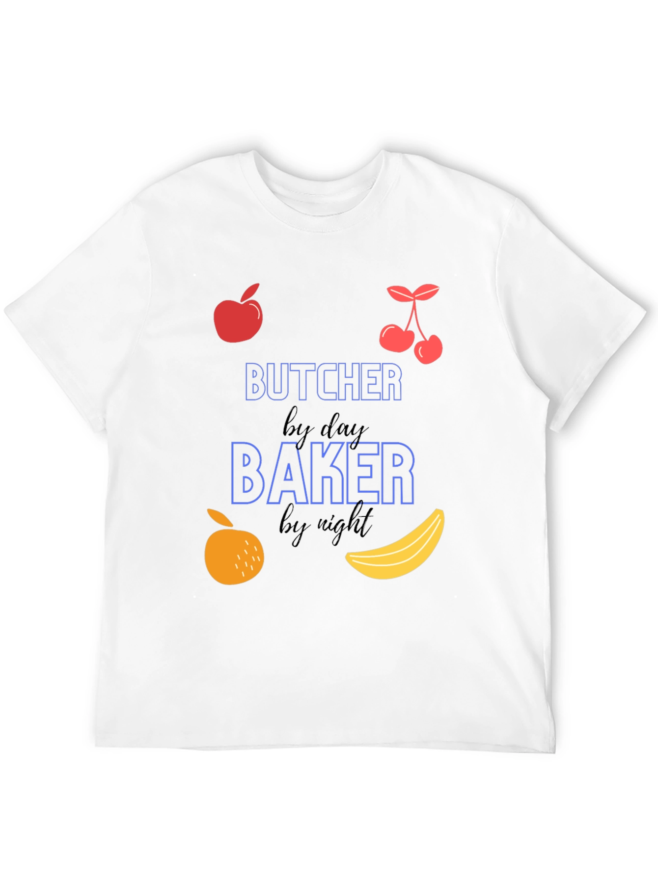 Butcher by Day Baker by Night Novelty T-Shirt