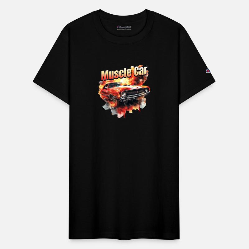 Muscle Car on Fire