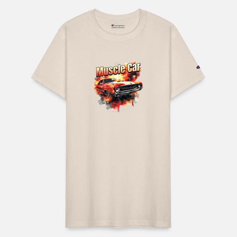 Muscle Car on Fire