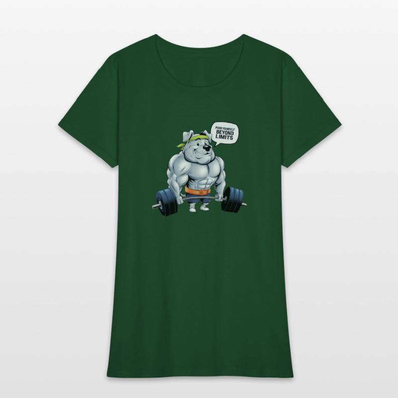 Muscular Dog Gym T-Shirt: Push Beyond Limits