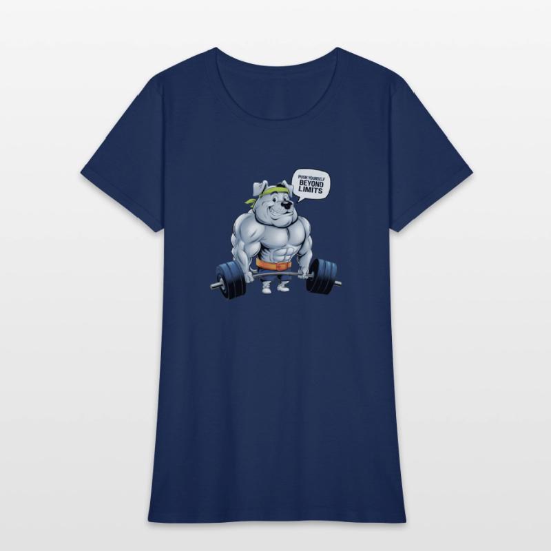 Muscular Dog Gym T-Shirt: Push Beyond Limits