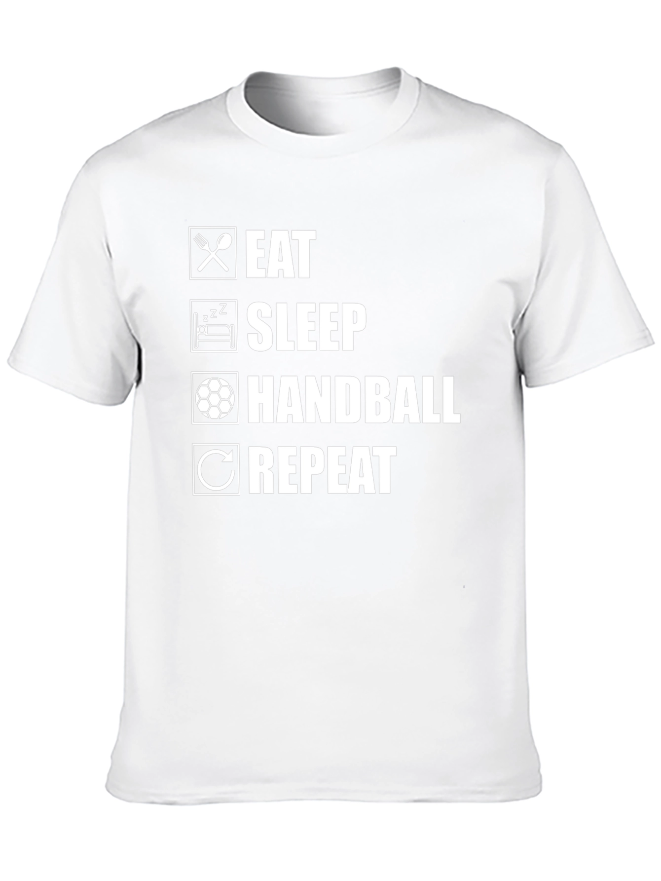 Eat Sleep Handball Repeat T-Shirt - Sport Tee