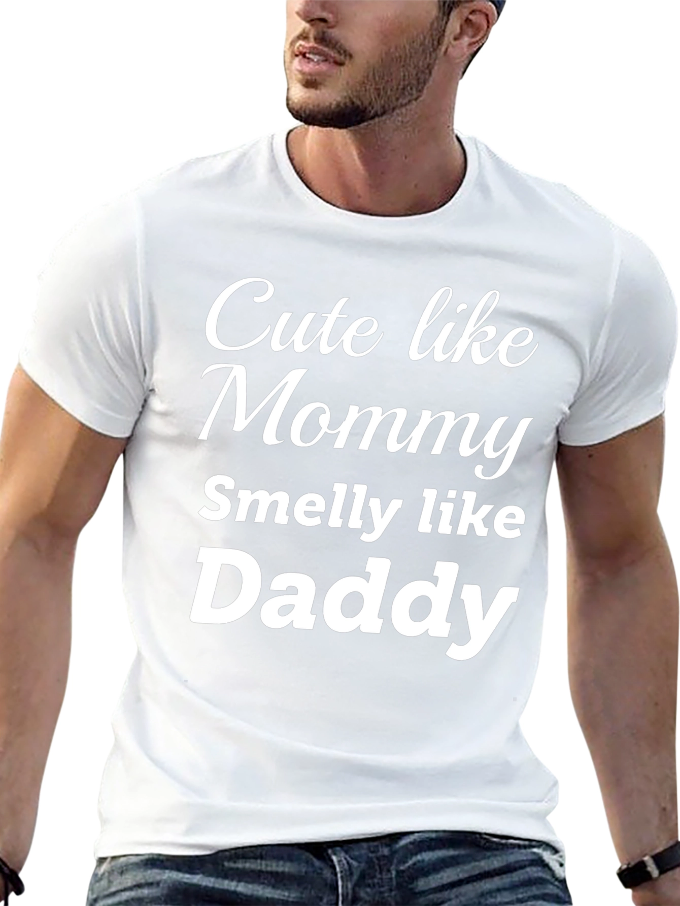 Cute Like Mommy Smelly Like Daddy - Funny T-Shirt