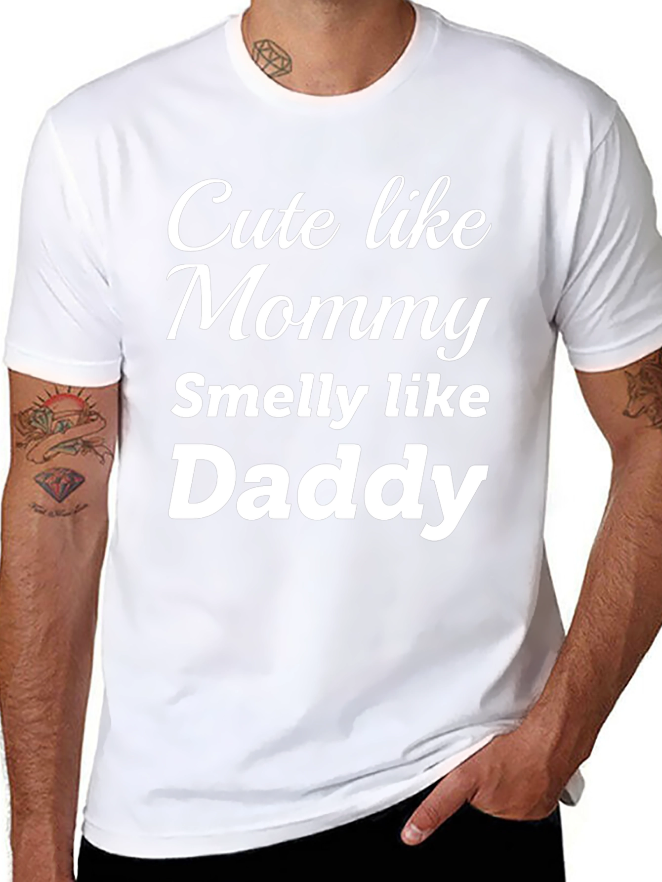 Cute Like Mommy Smelly Like Daddy - Funny T-Shirt