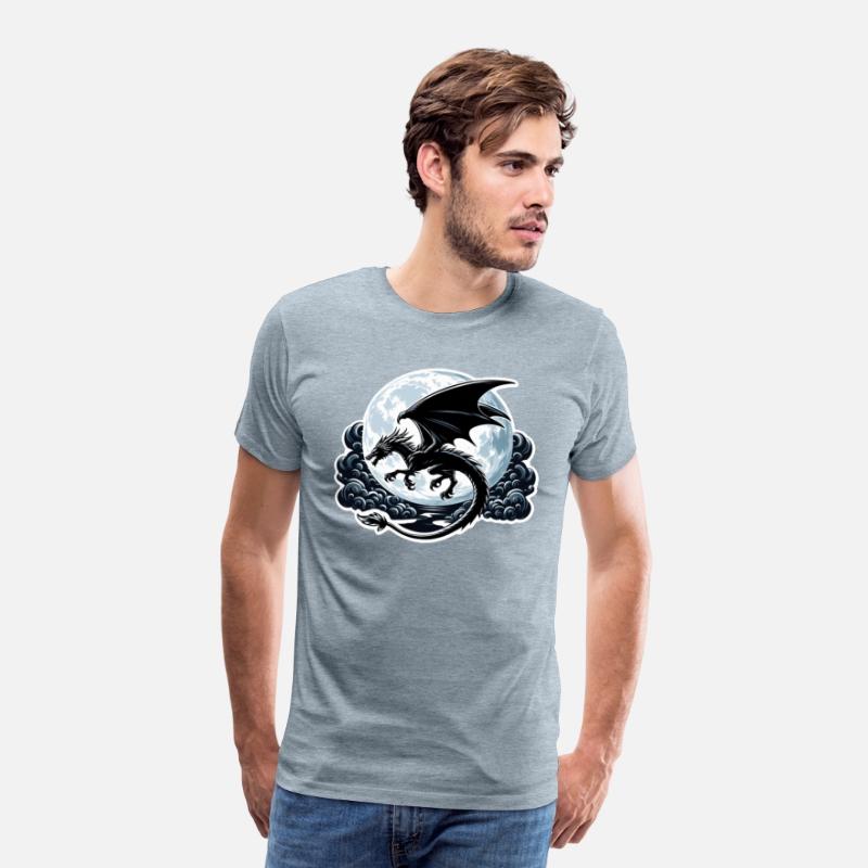Mystical Dragon Silhouette