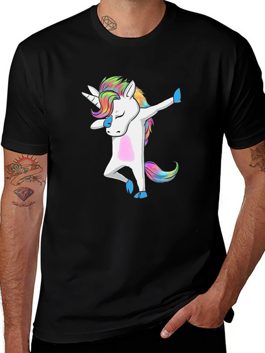 Dabbing Unicorn T-Shirt - Novelty Graphic Tee