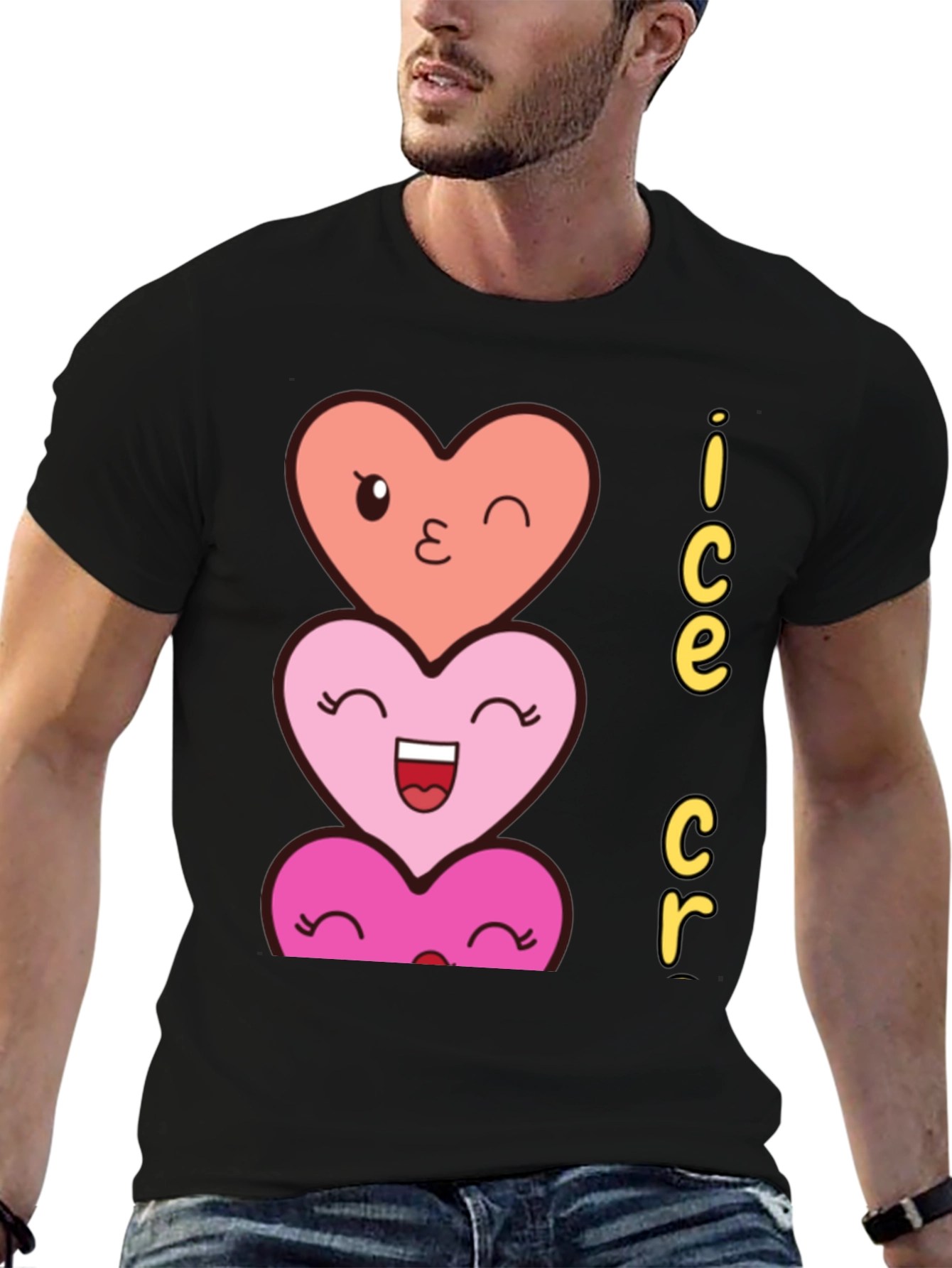 Cute Ice Cream Hearts T-Shirt