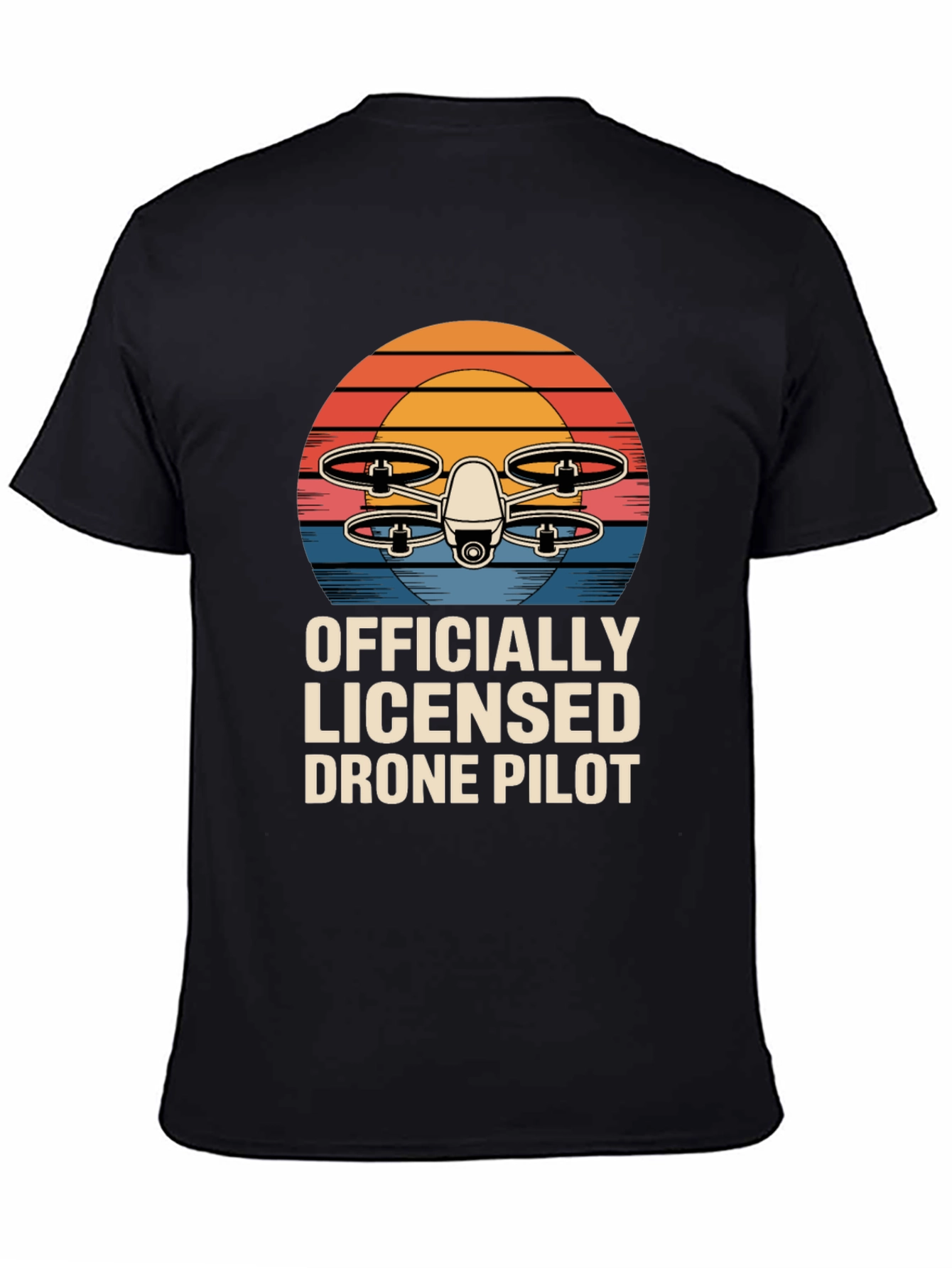 Officially Licensed Drone Pilot T-Shirt Retro Design