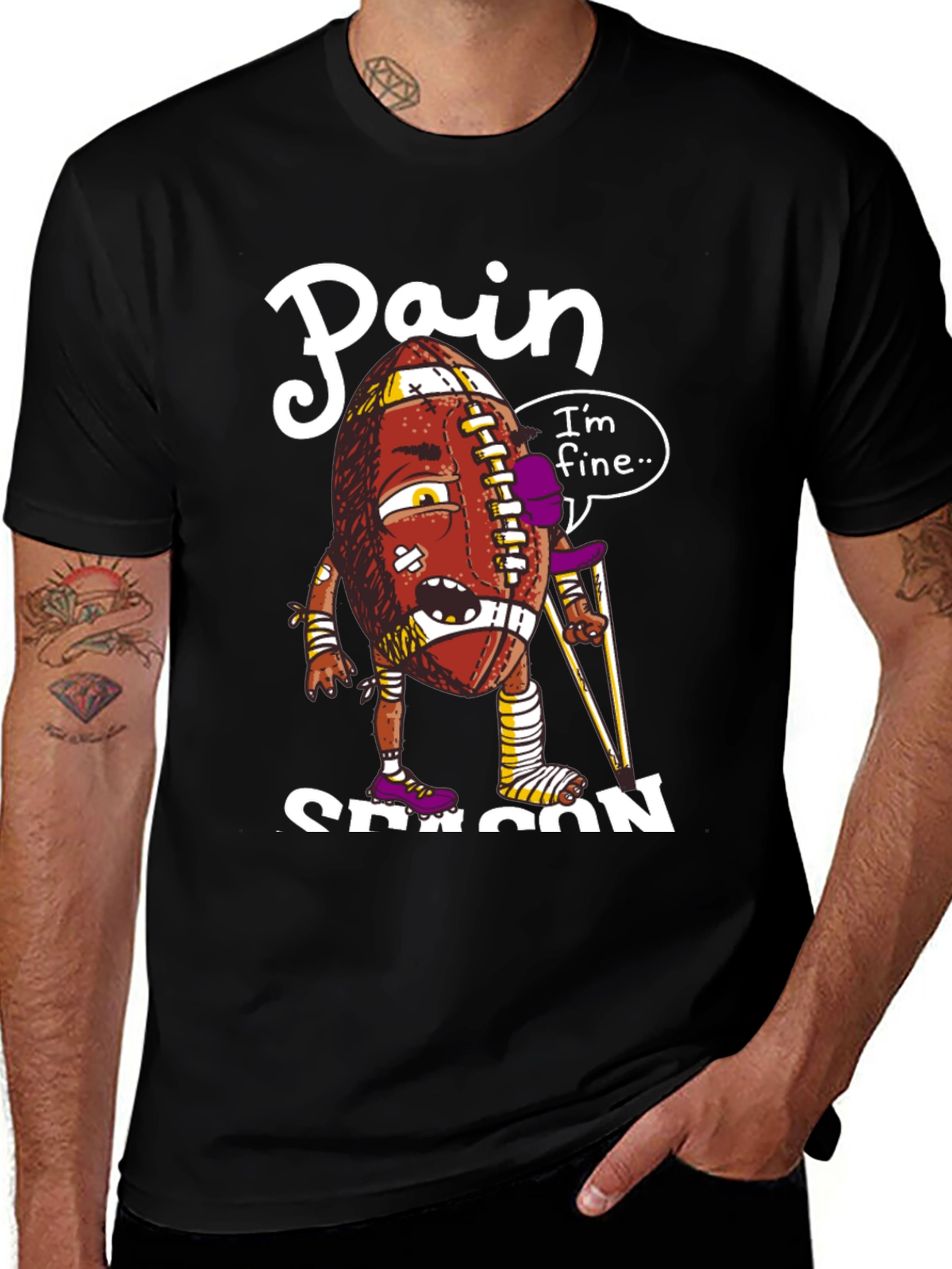 Pain Season Football T-Shirt