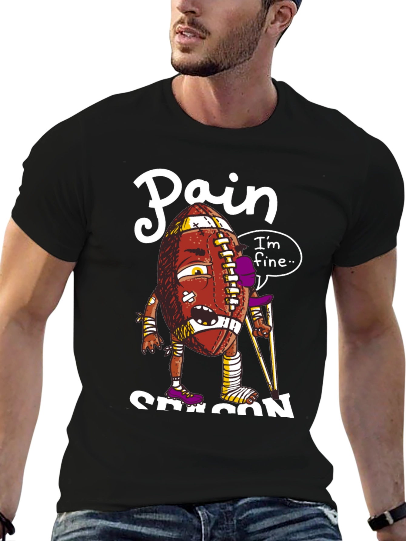 Pain Season Football T-Shirt