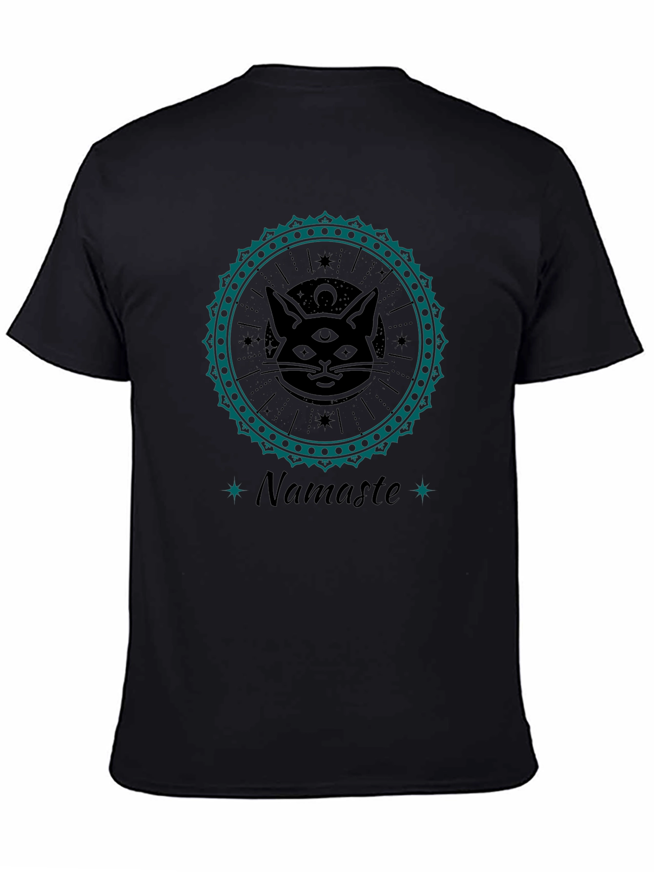 Namaste Cat Graphic T-Shirt - Unique Design
