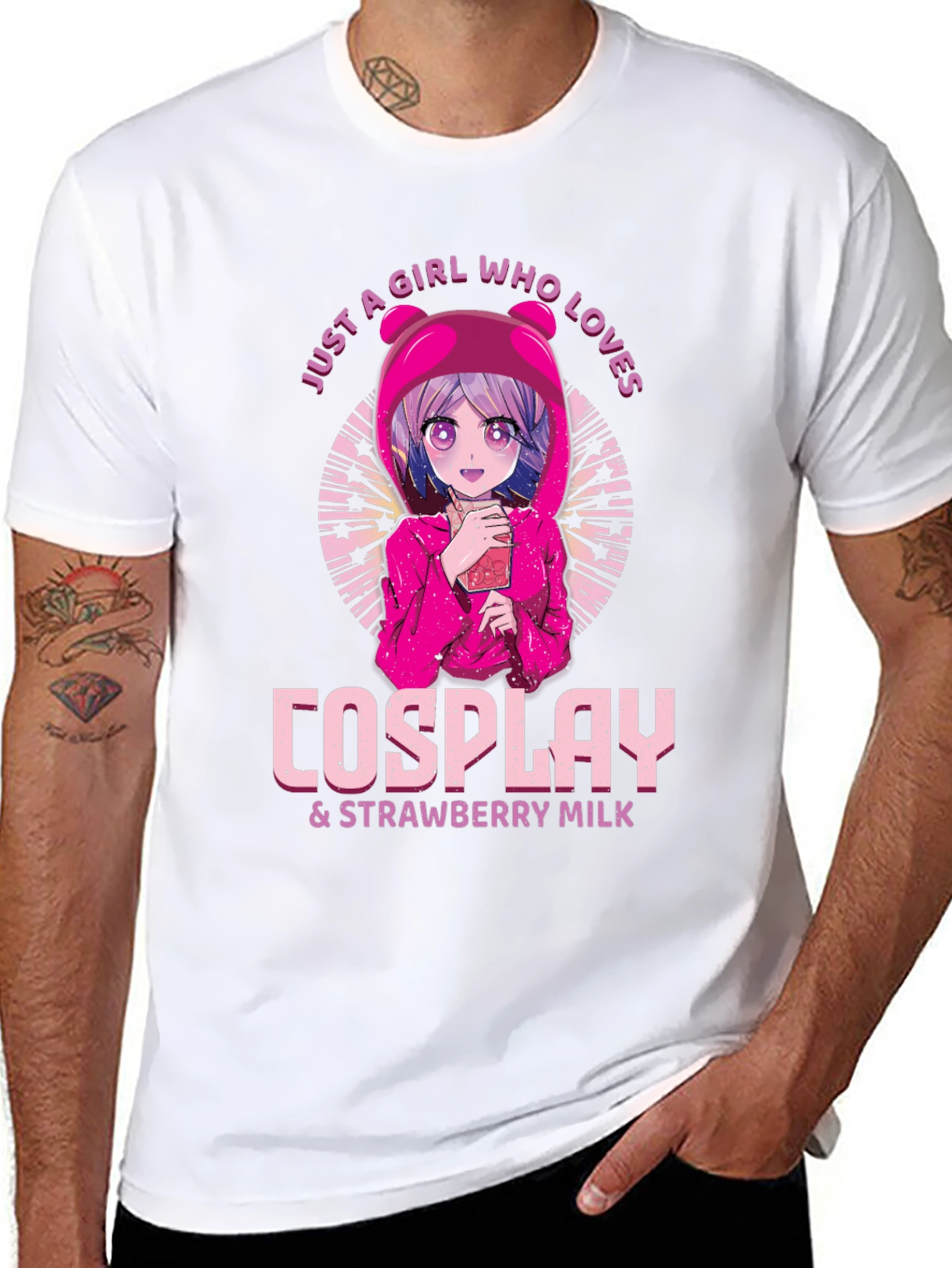 Cosplay & Strawberry Milk Anime T-Shirt