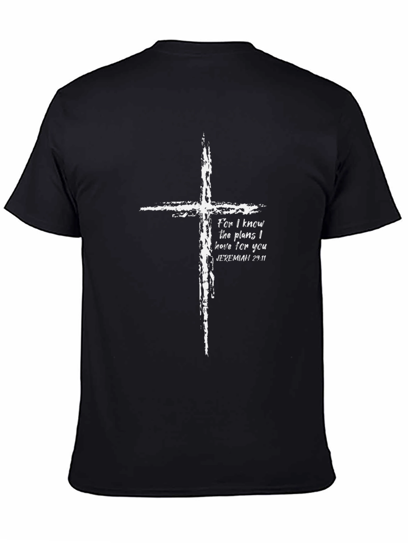 Faith-Inspired Cross Graphic Tee - Jeremiah 29:11