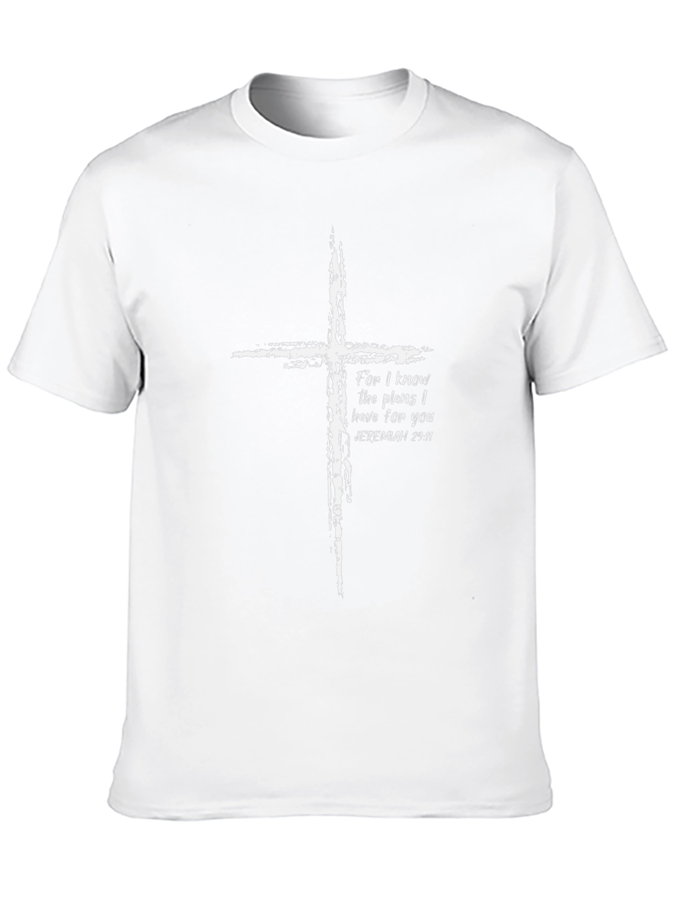 Faith-Inspired Cross Graphic Tee - Jeremiah 29:11