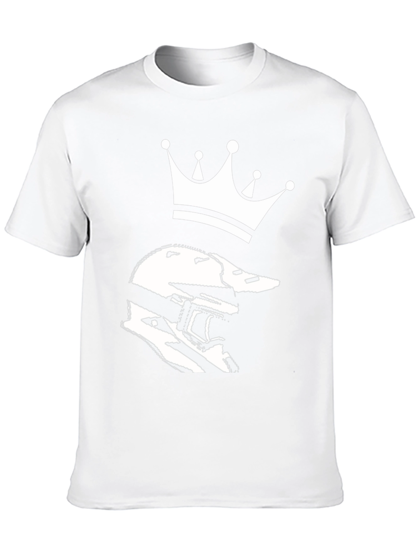 Helmet King Graphic Tee - Black Cotton Blend T-Shirt