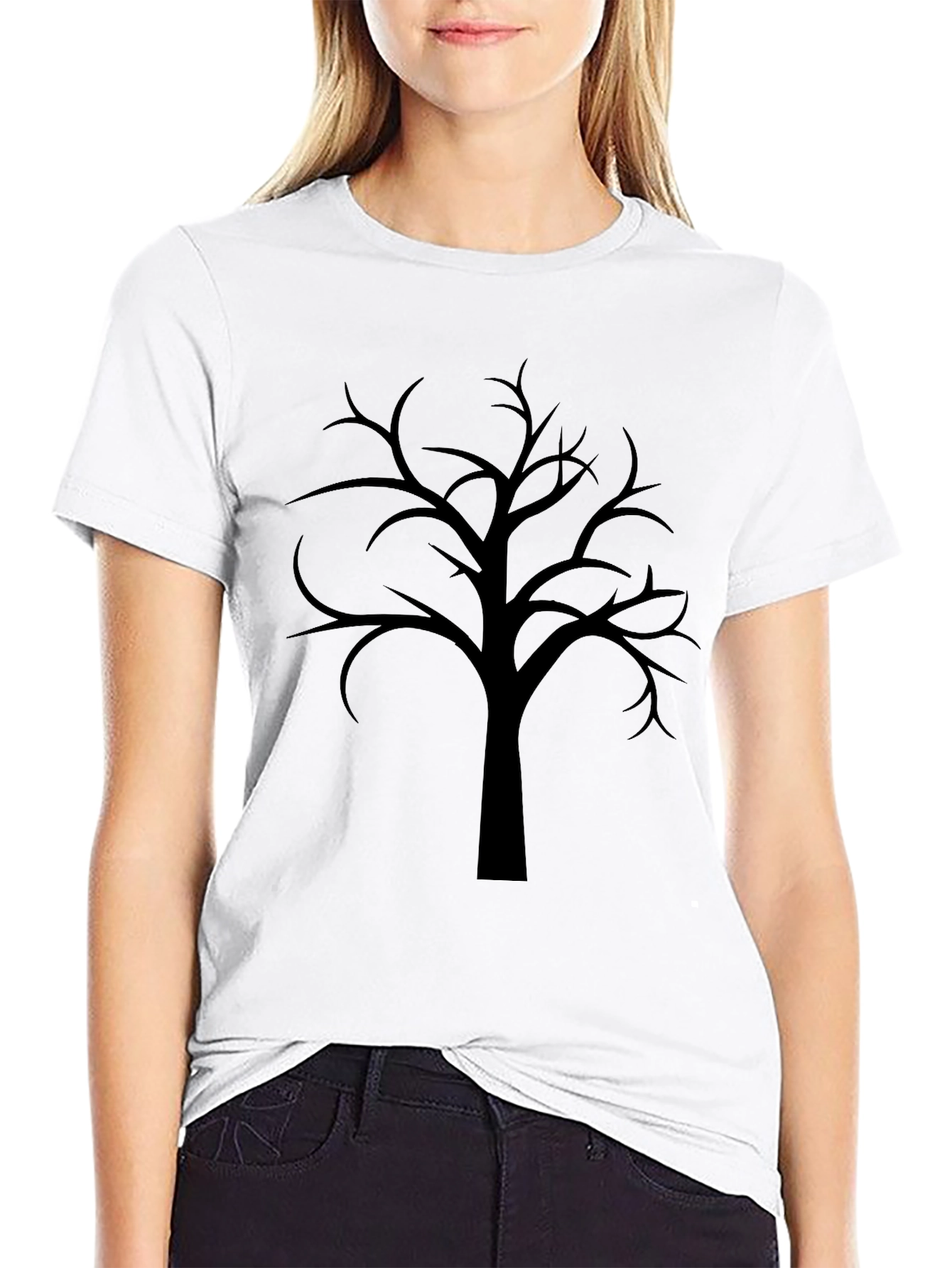 Black Tree Graphic Tee - Stylish Casual Wear