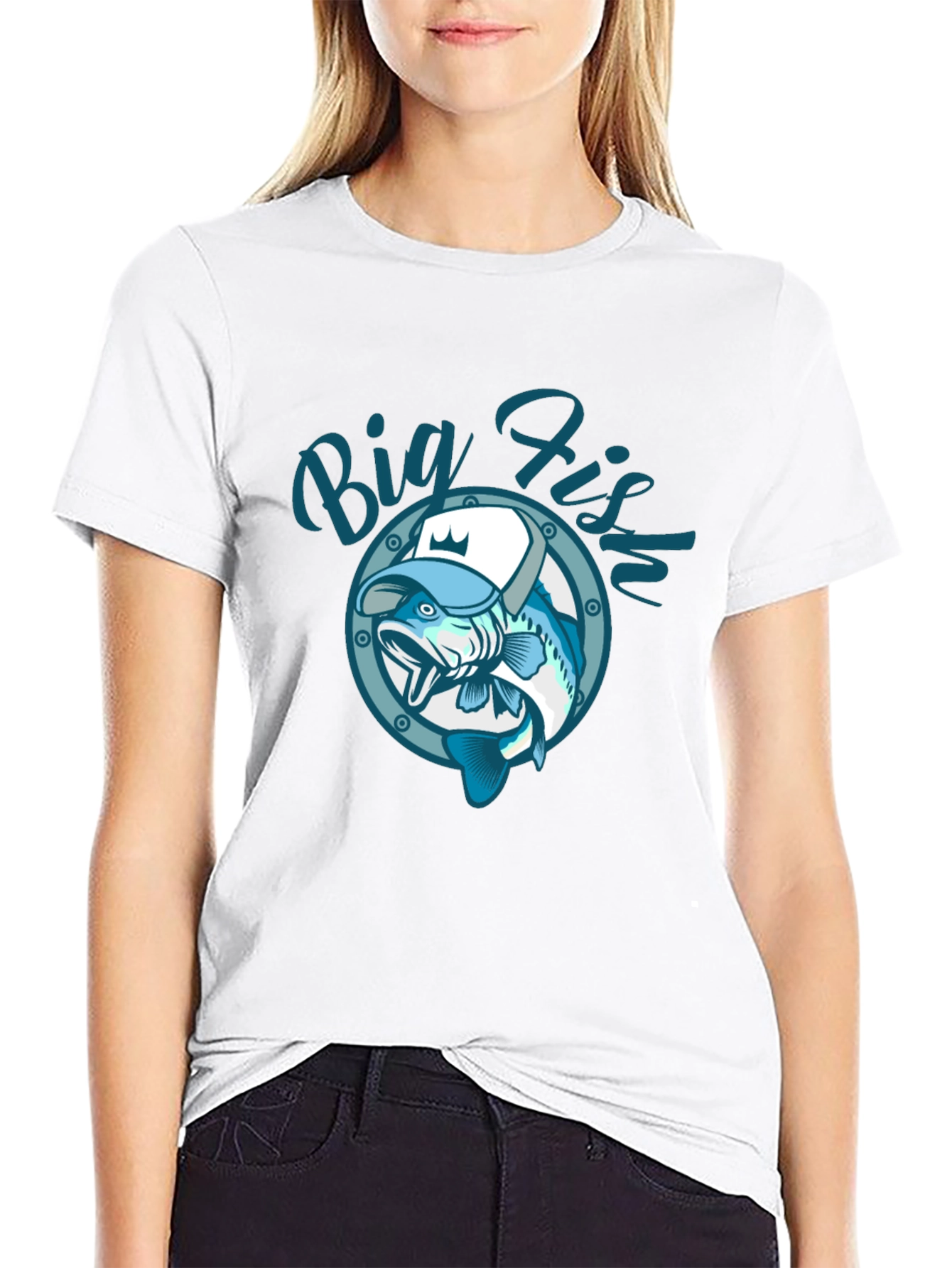 Big Fish Graphic T-Shirt Fishing Tee