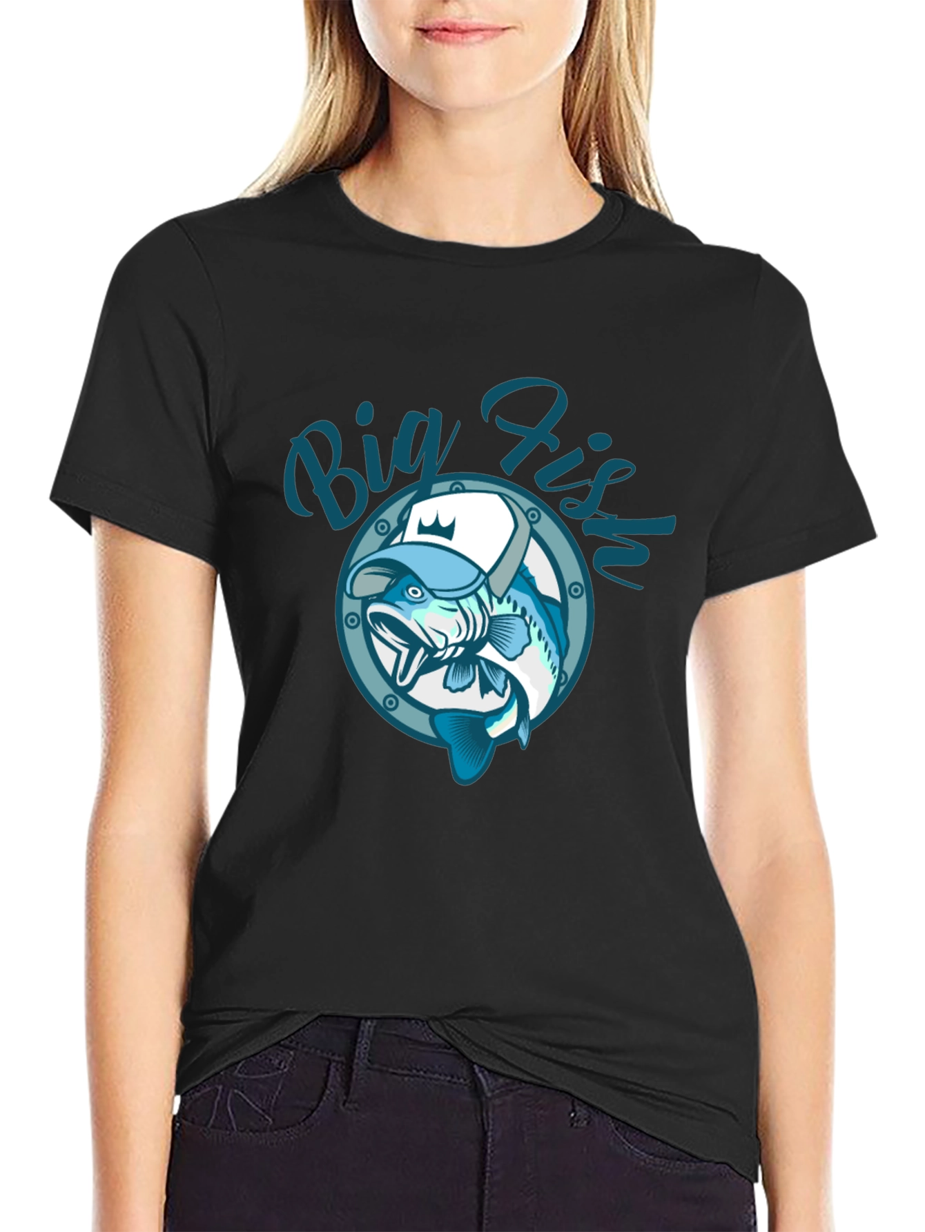 Big Fish Graphic T-Shirt Fishing Tee