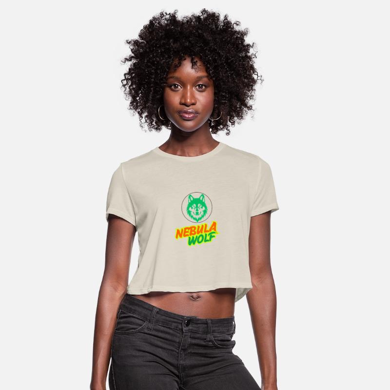 Nebula Wolf – Vibrant Rasta Gradient Wolf Graphic