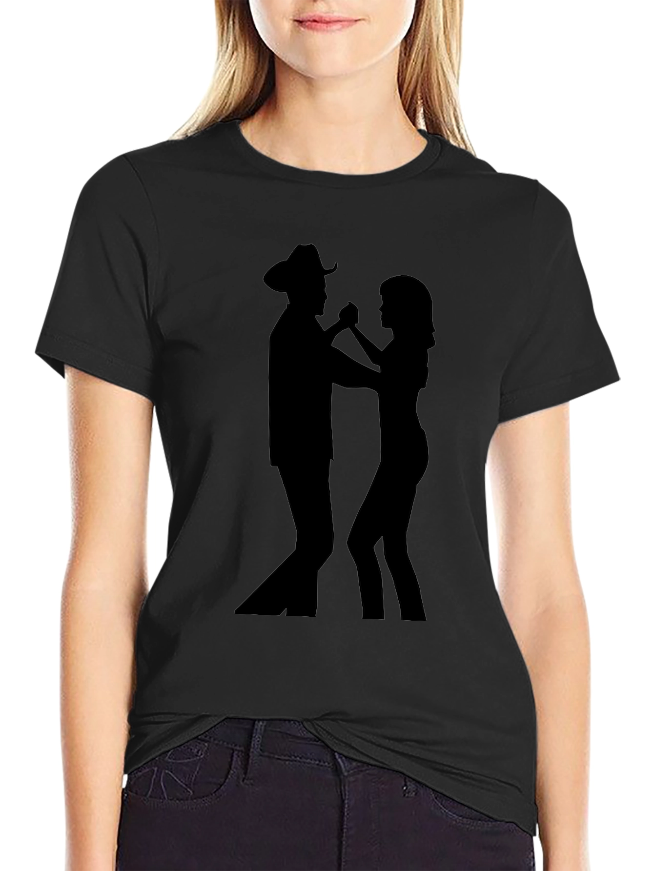 Country Dance Black T-Shirt