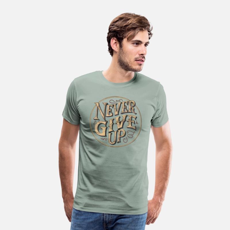 Never Give Up Inspirational Design