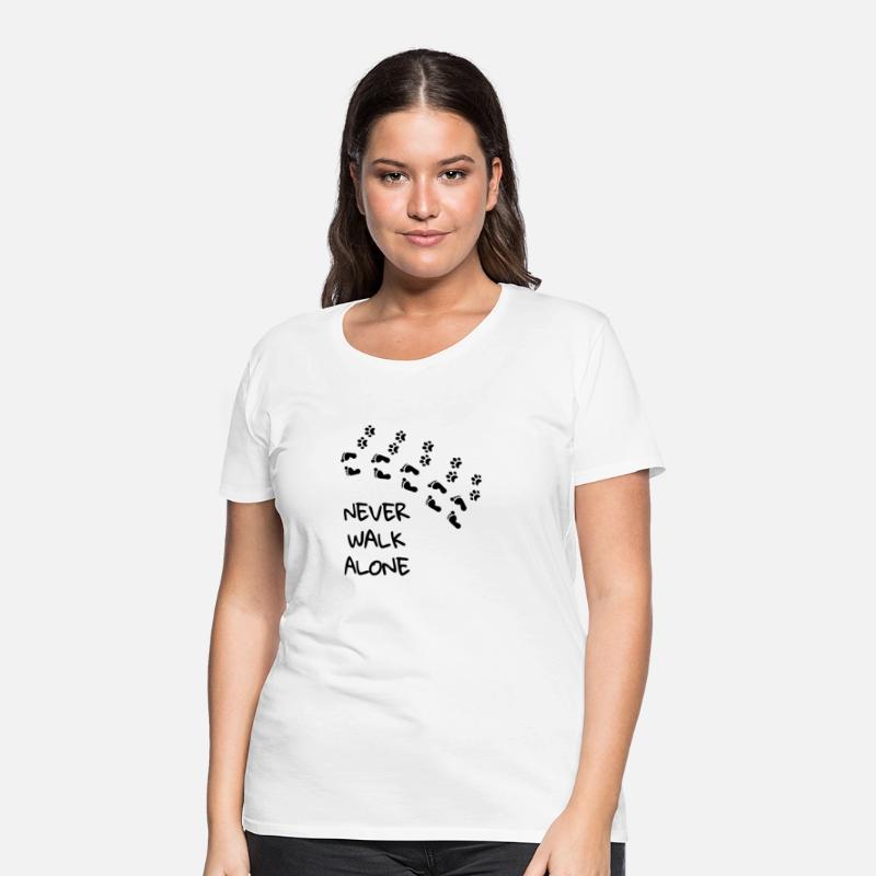 Never walk alone - gift dog footprint