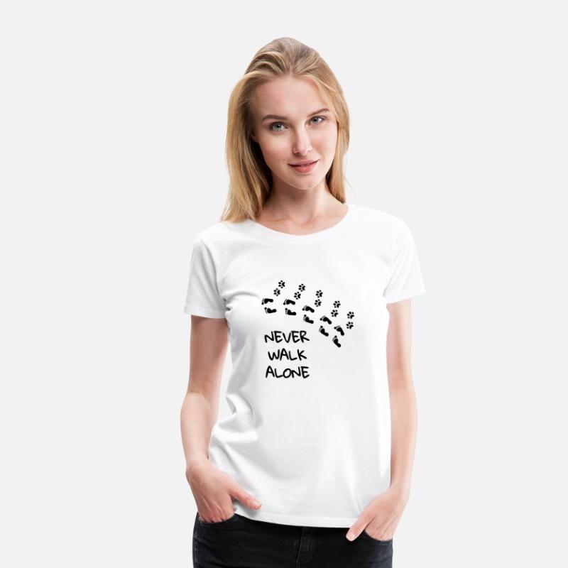 Never walk alone - gift dog footprint
