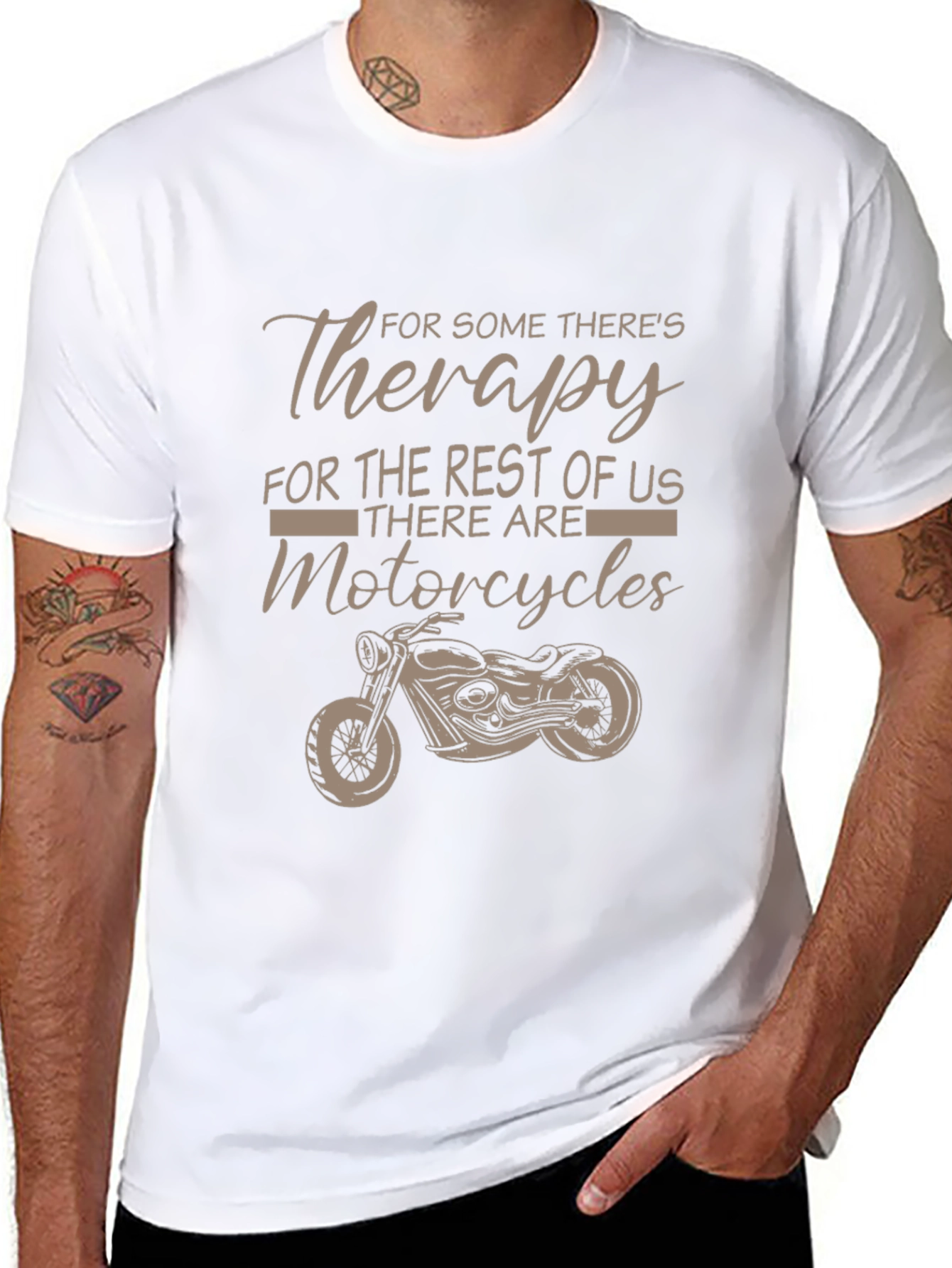 Motorcycle Therapy Graphic Tee - Riders Essential