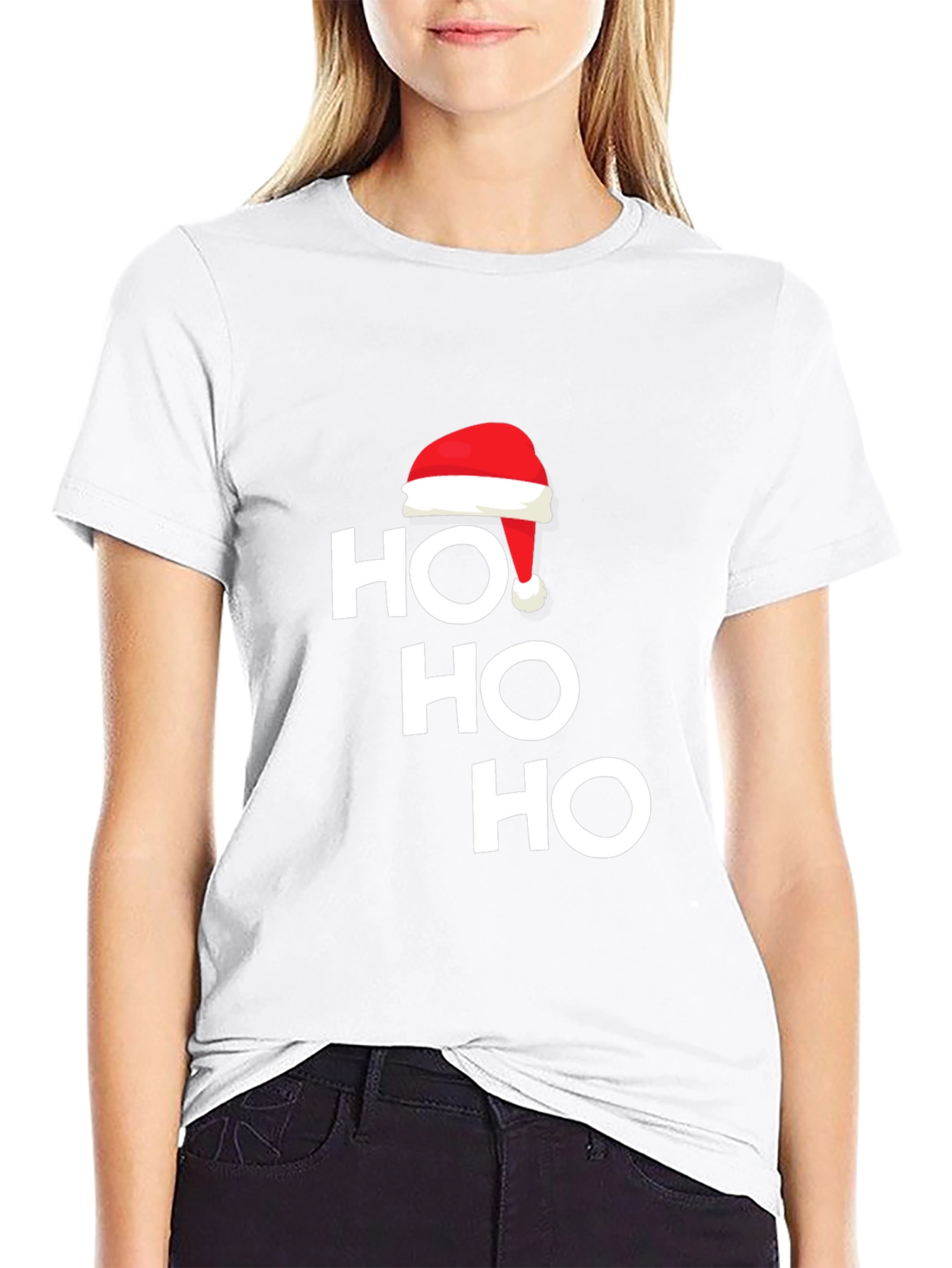 Festive Ho Ho Ho Christmas Holiday T-Shirt