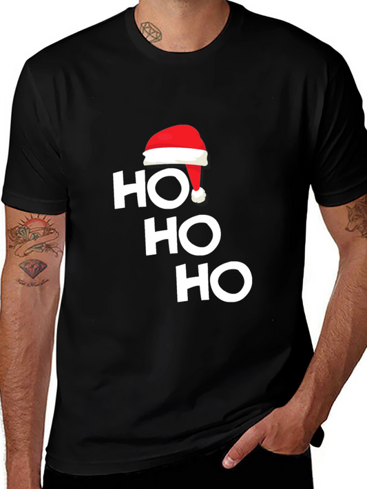 Festive Ho Ho Ho Christmas Holiday T-Shirt