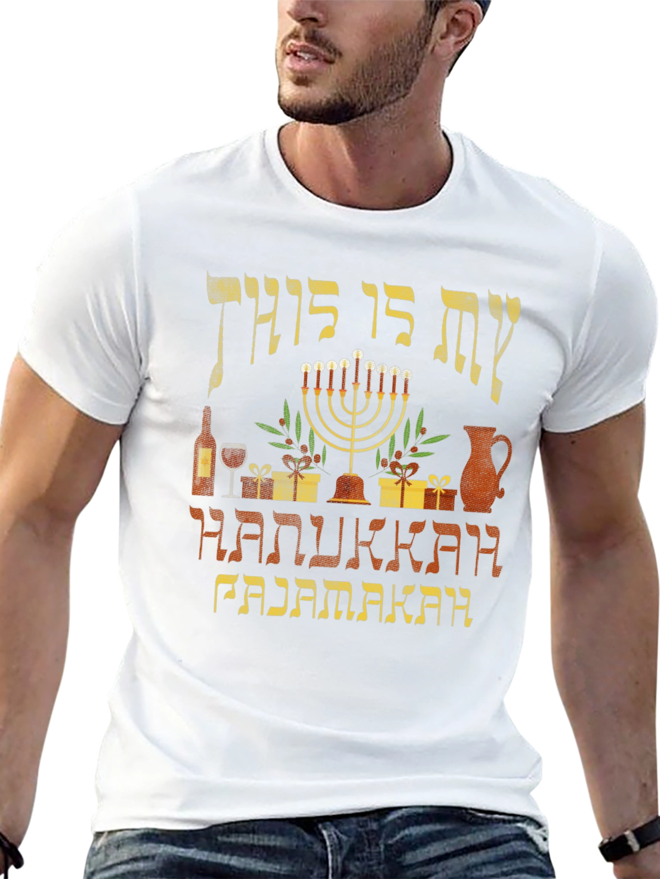 Hanukkah Pajamakah Mens T-Shirt