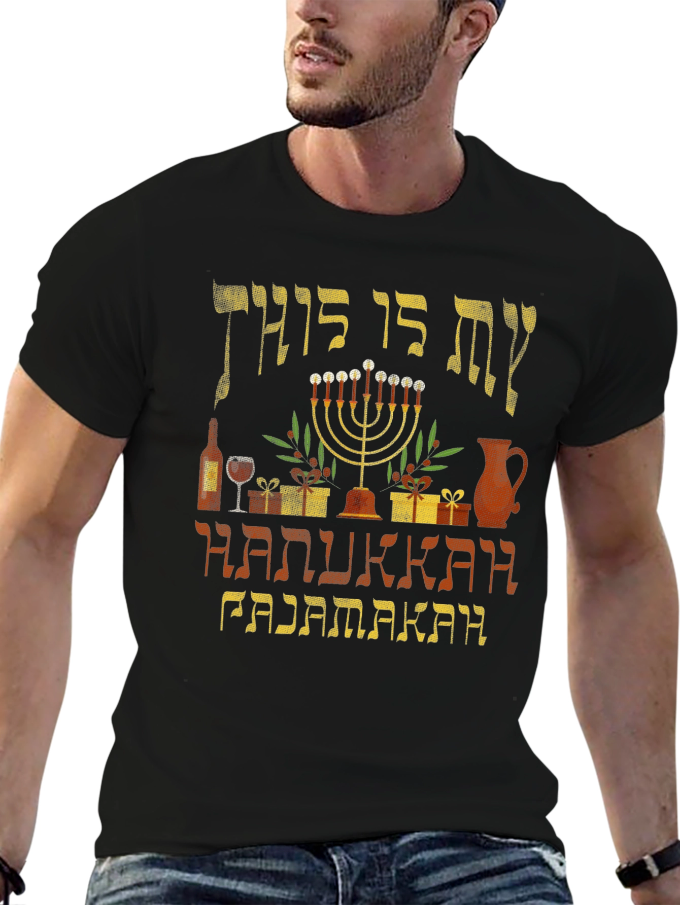 Hanukkah Pajamakah Mens T-Shirt