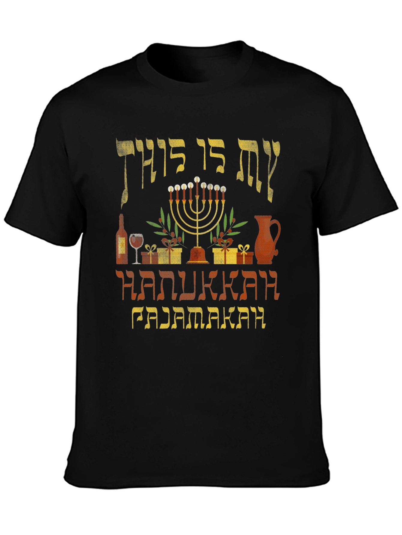 Hanukkah Pajamakah Mens T-Shirt