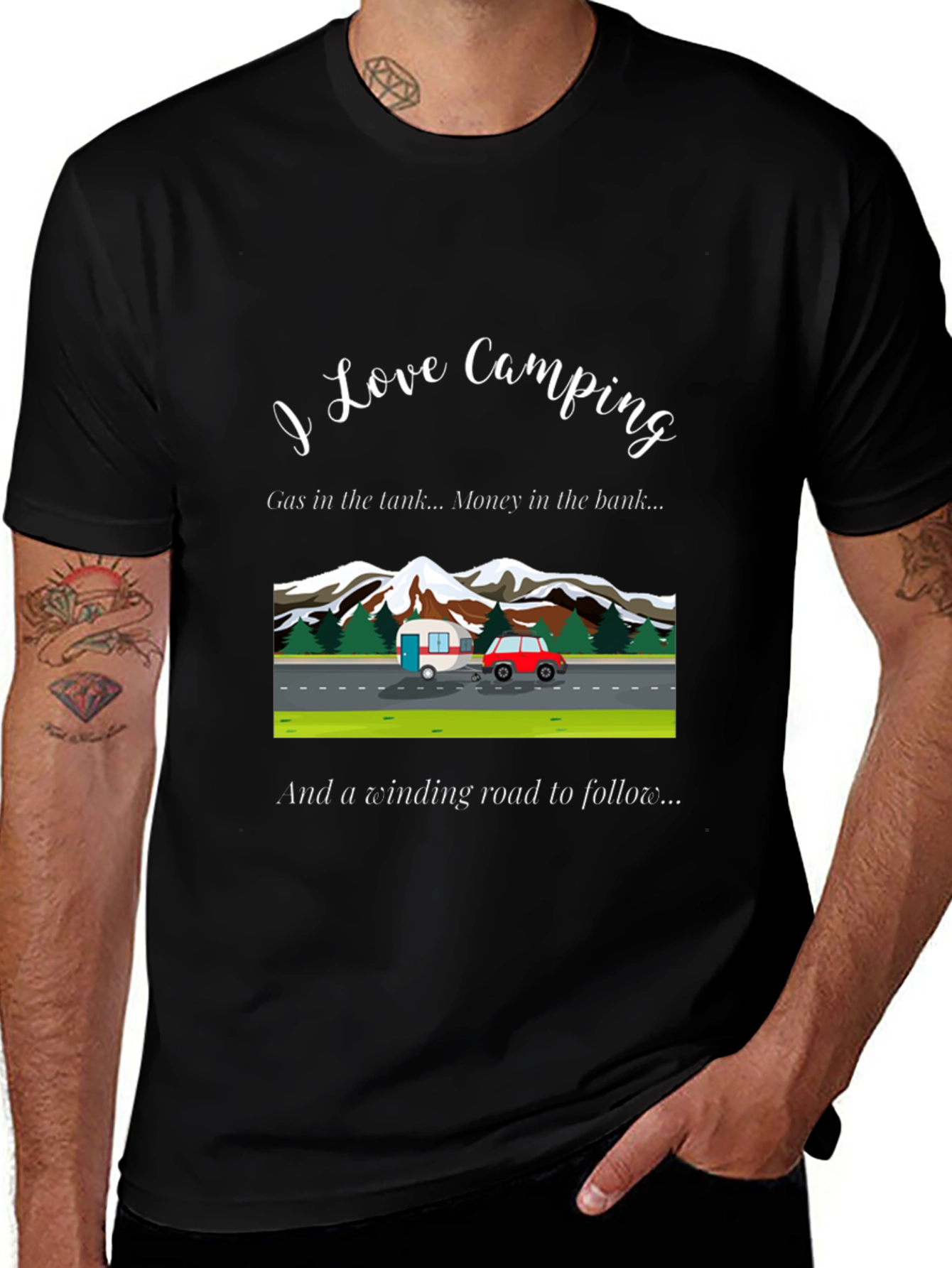 I Love Camping Graphic T-Shirt