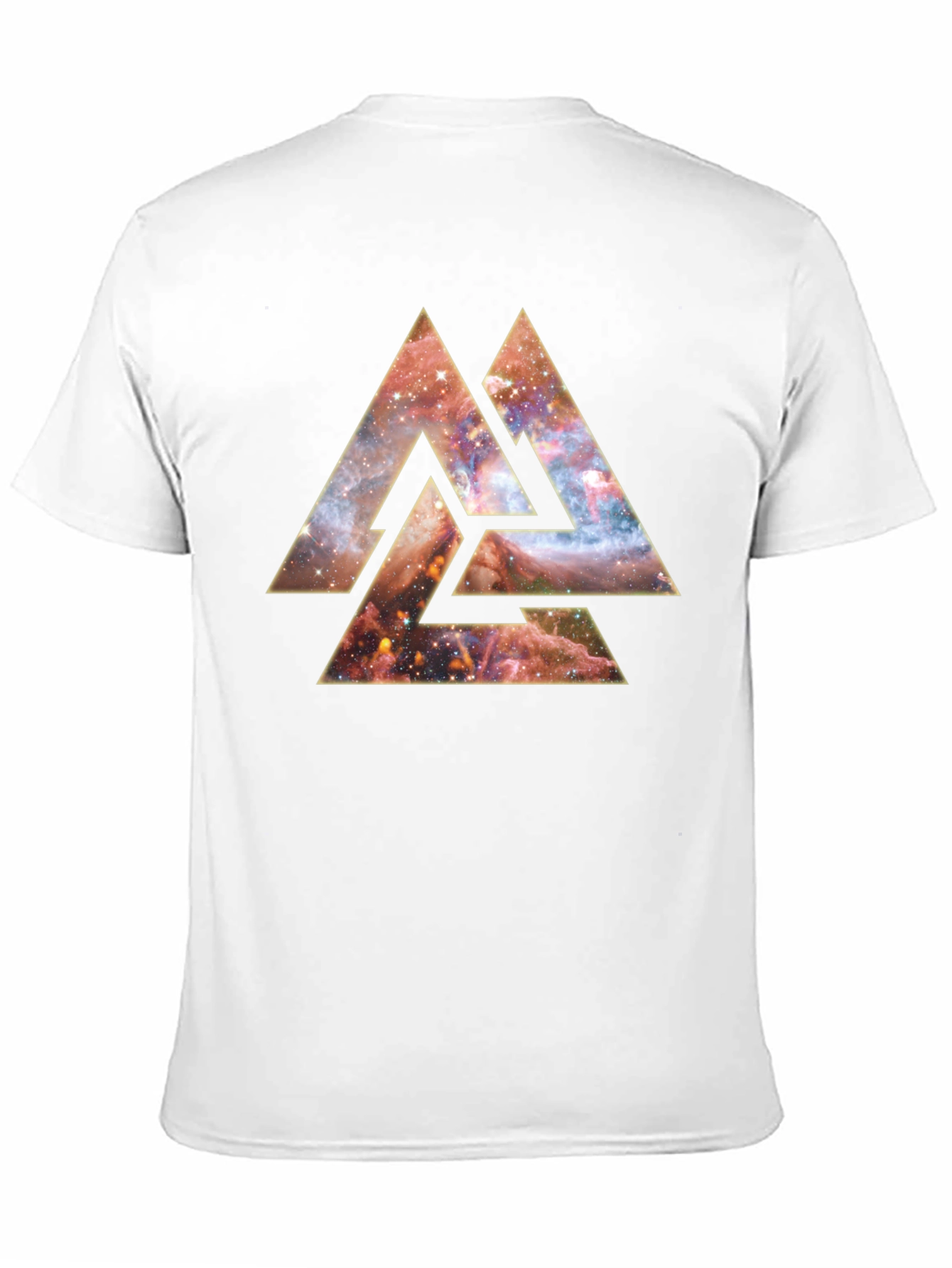 Cosmic Valknut T-Shirt - Norse Pagan Symbol