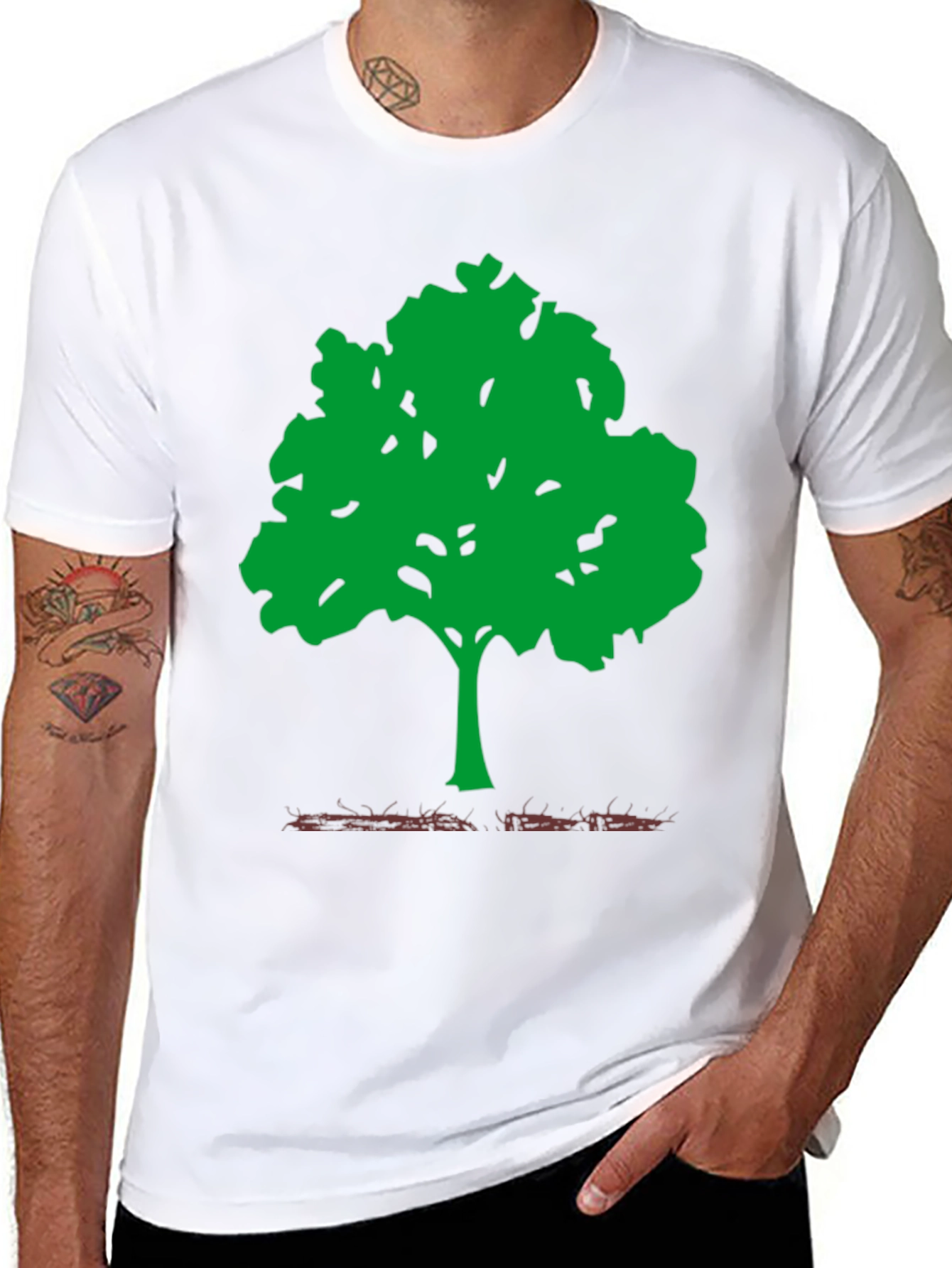 Green Tree Graphic T-Shirt - Nature Lover Tee