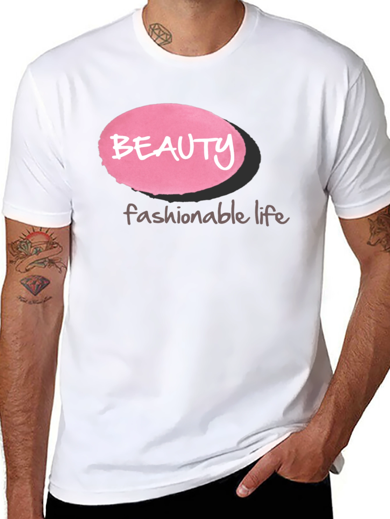 Beauty Fashionable Life Black T-Shirt