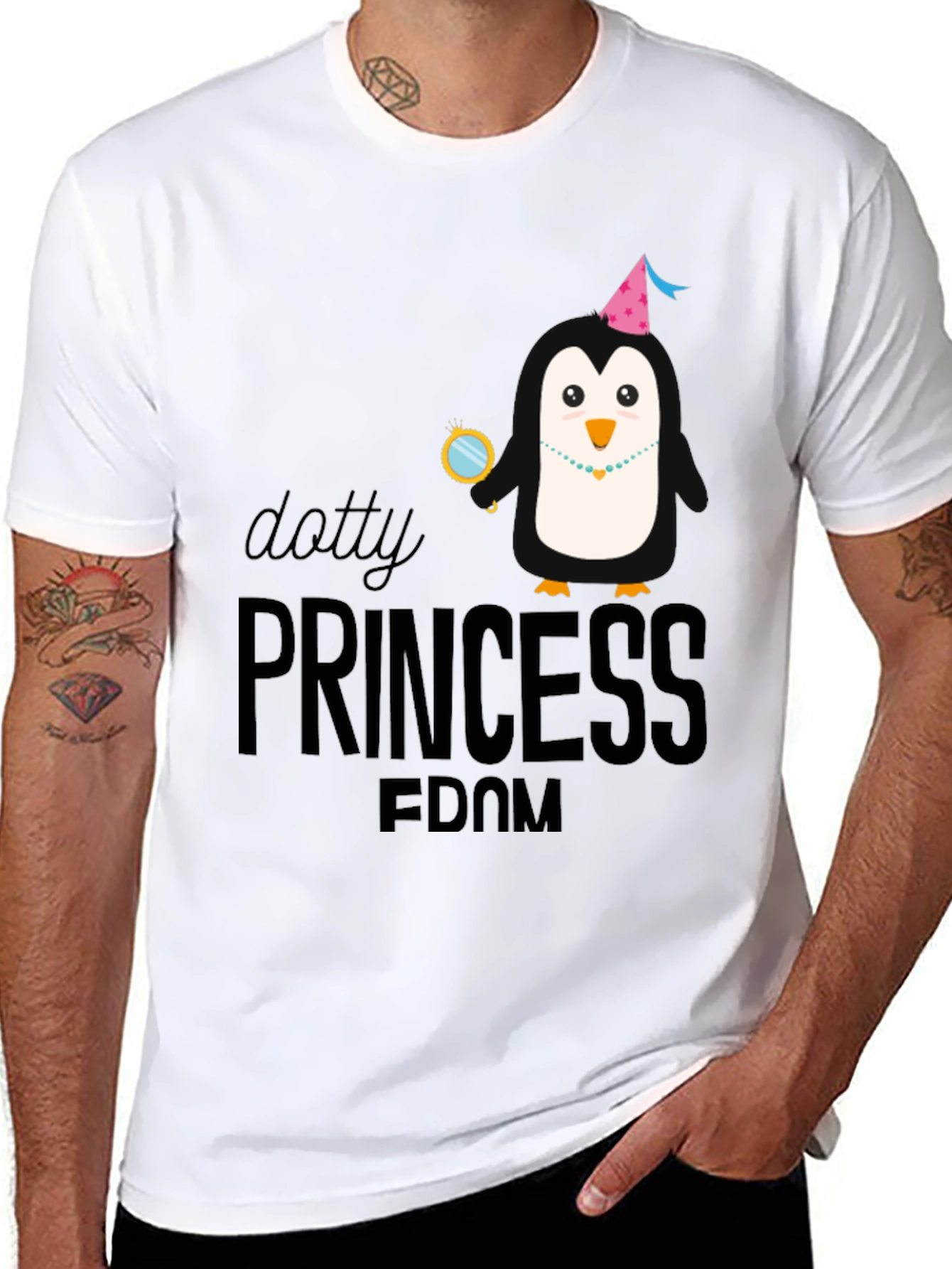 Dotty Princess Penguin T-Shirt