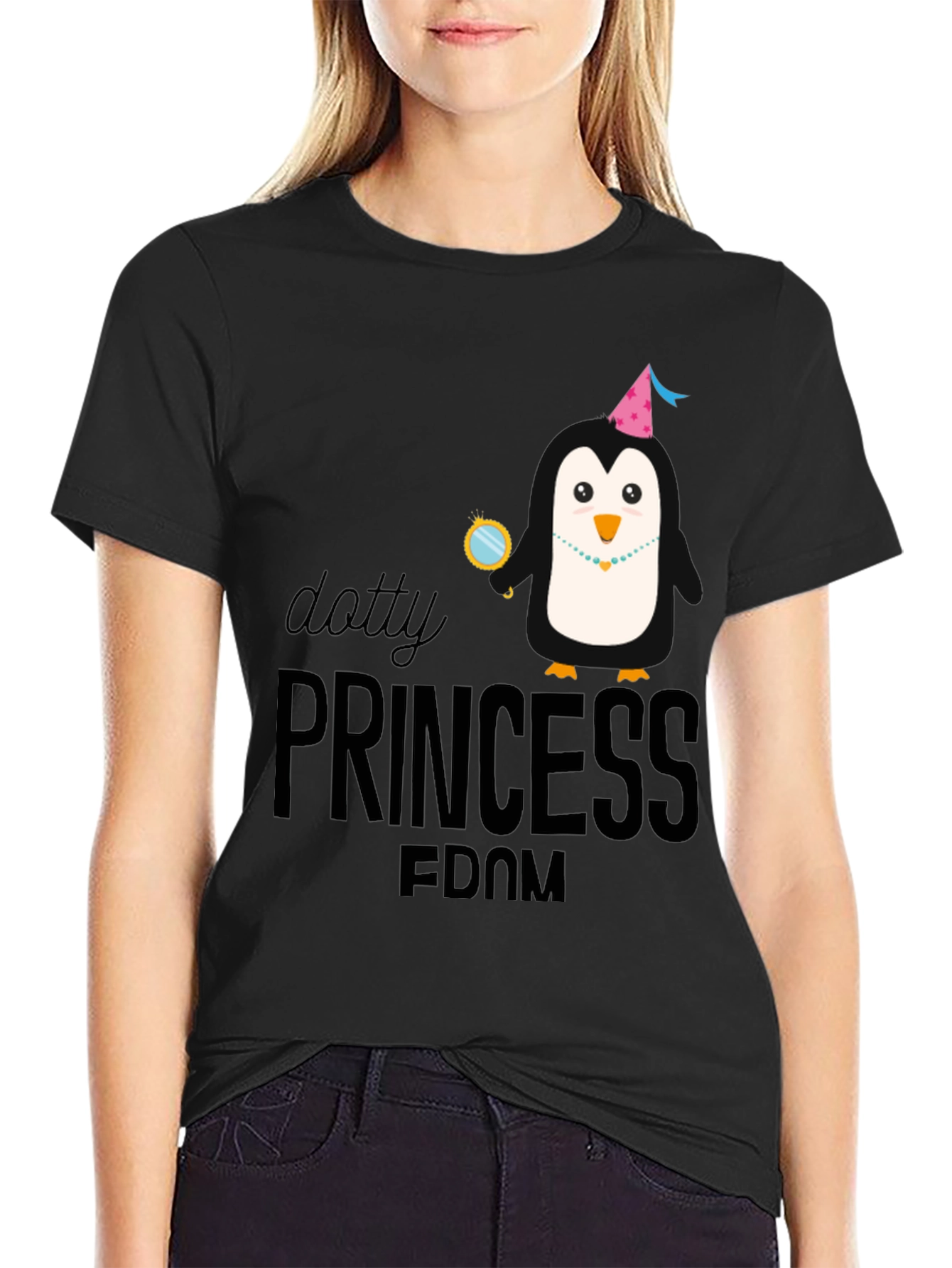 Dotty Princess Penguin T-Shirt